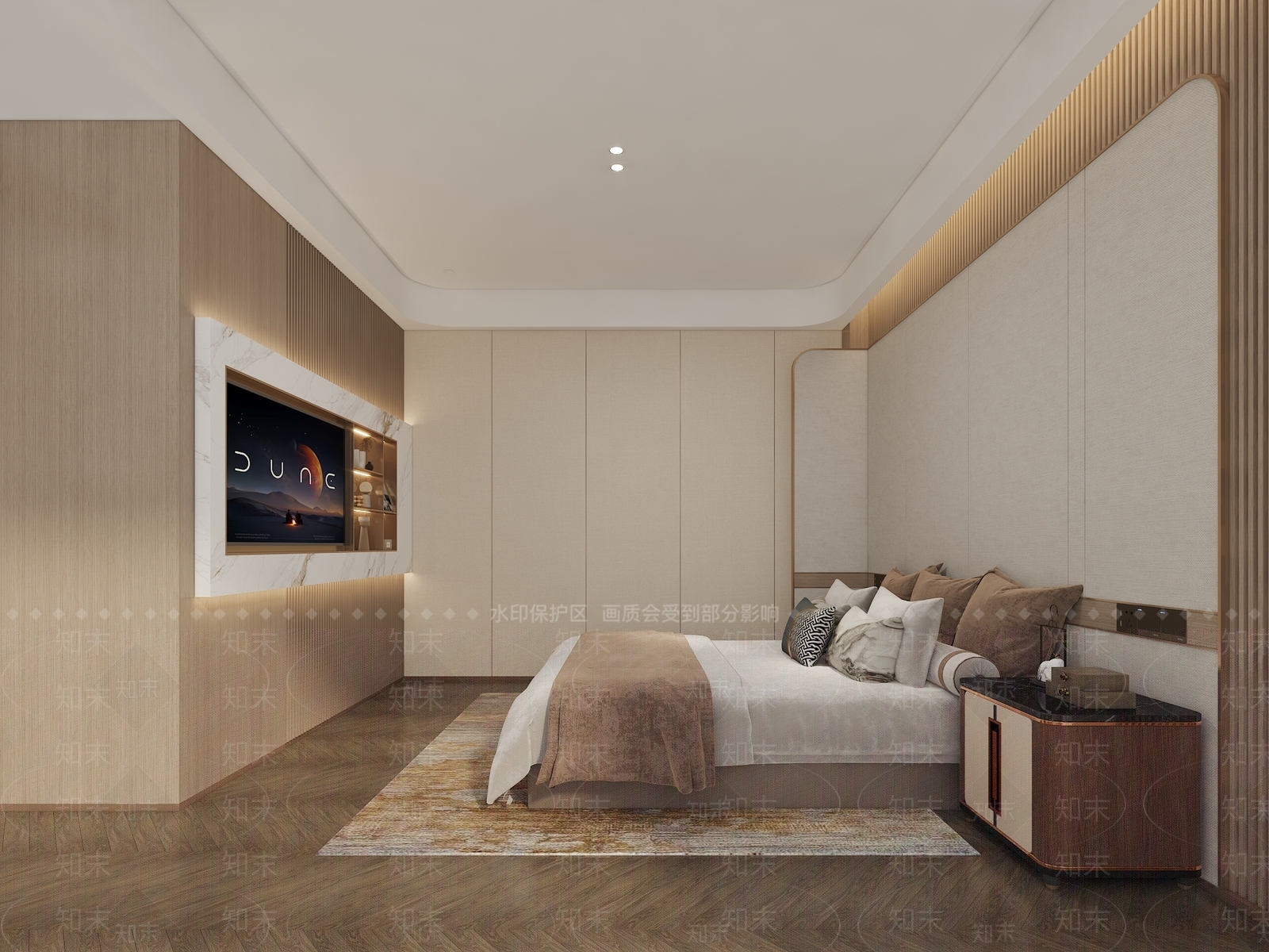 现代卧室3D模型下载【ID:1158164628】