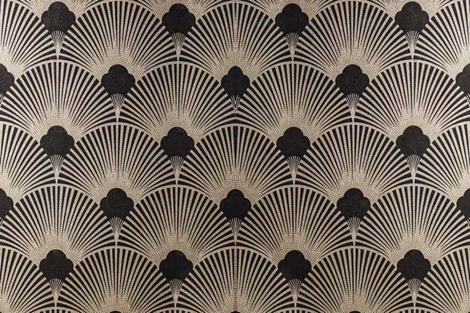 Artdeco欧式羽毛壁纸贴图下载【ID:1158165273】