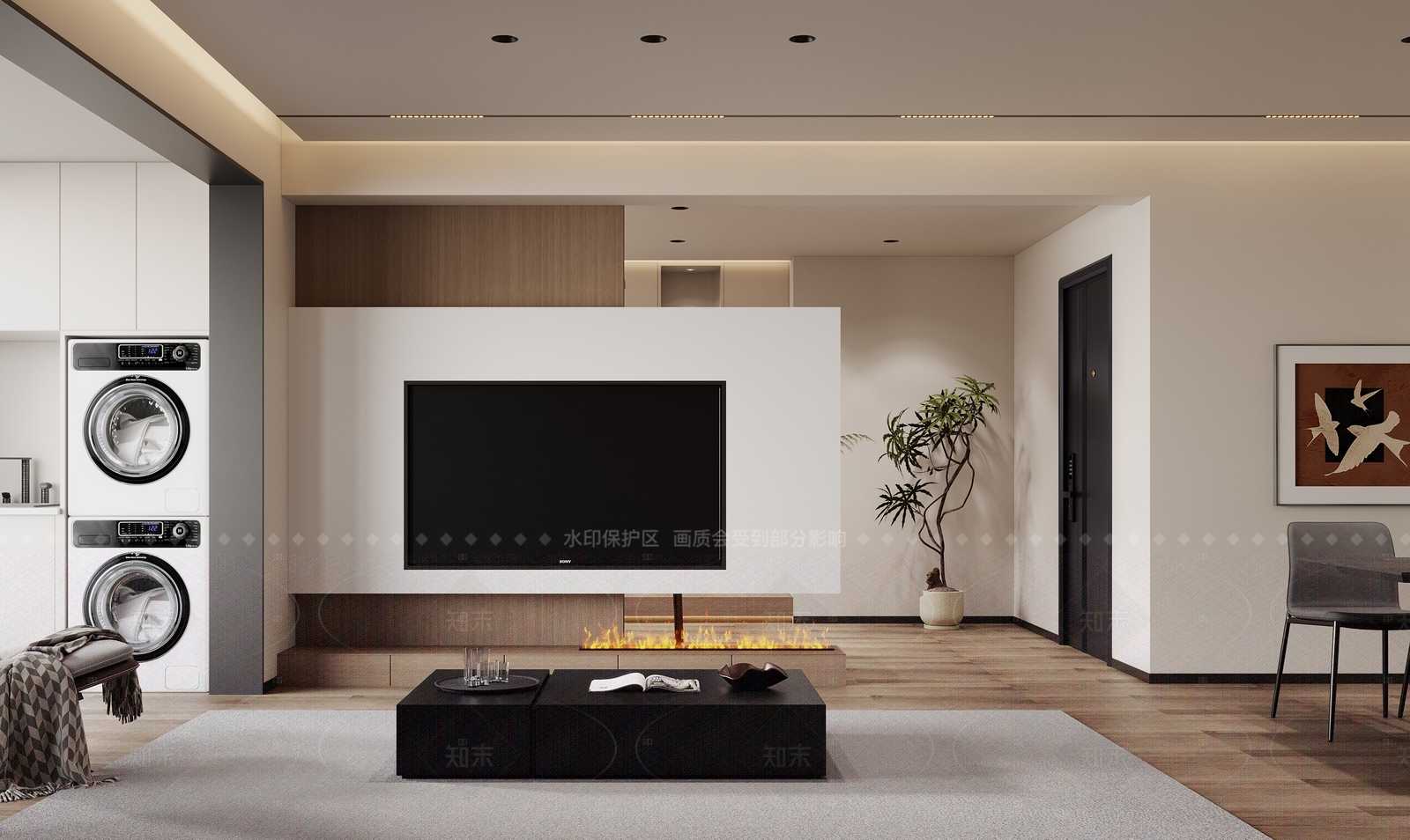 现代书房3D模型下载【ID:1214570563】