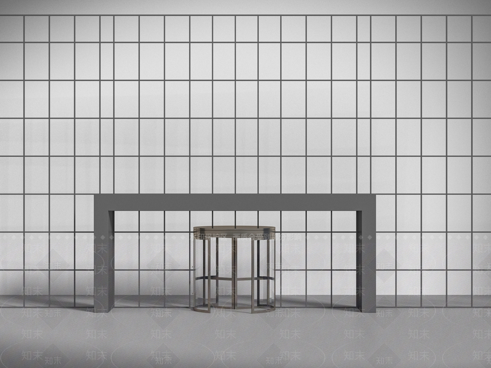 现代旋转门玻璃幕墙3D模型下载【ID:1158172408】