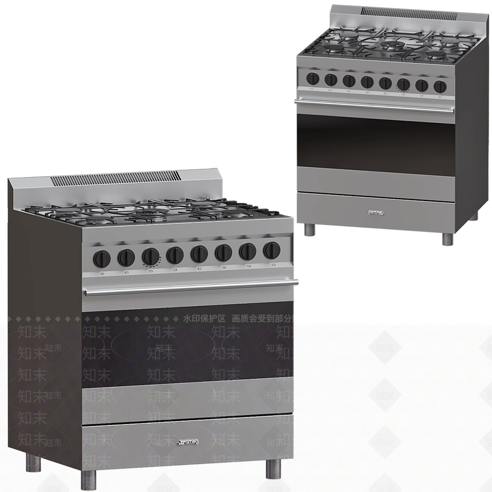 ggxu现代厨房设备烧烤炉18w3D模型下载【ID:1158172568】