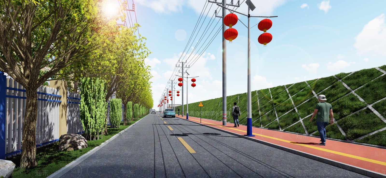 现代道路SU模型下载【ID:1158186360】