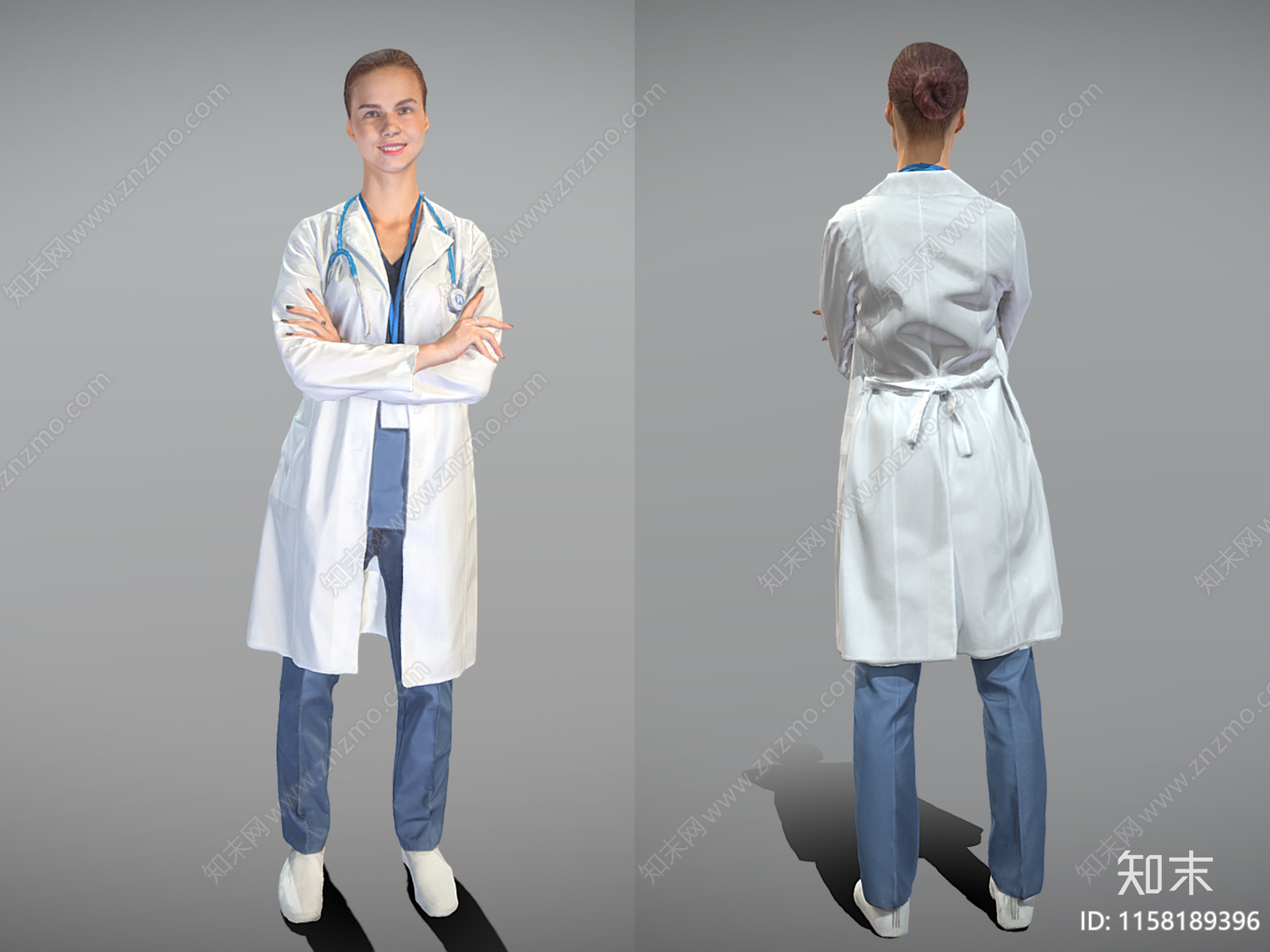 女医生SU模型下载【ID:1158189396】