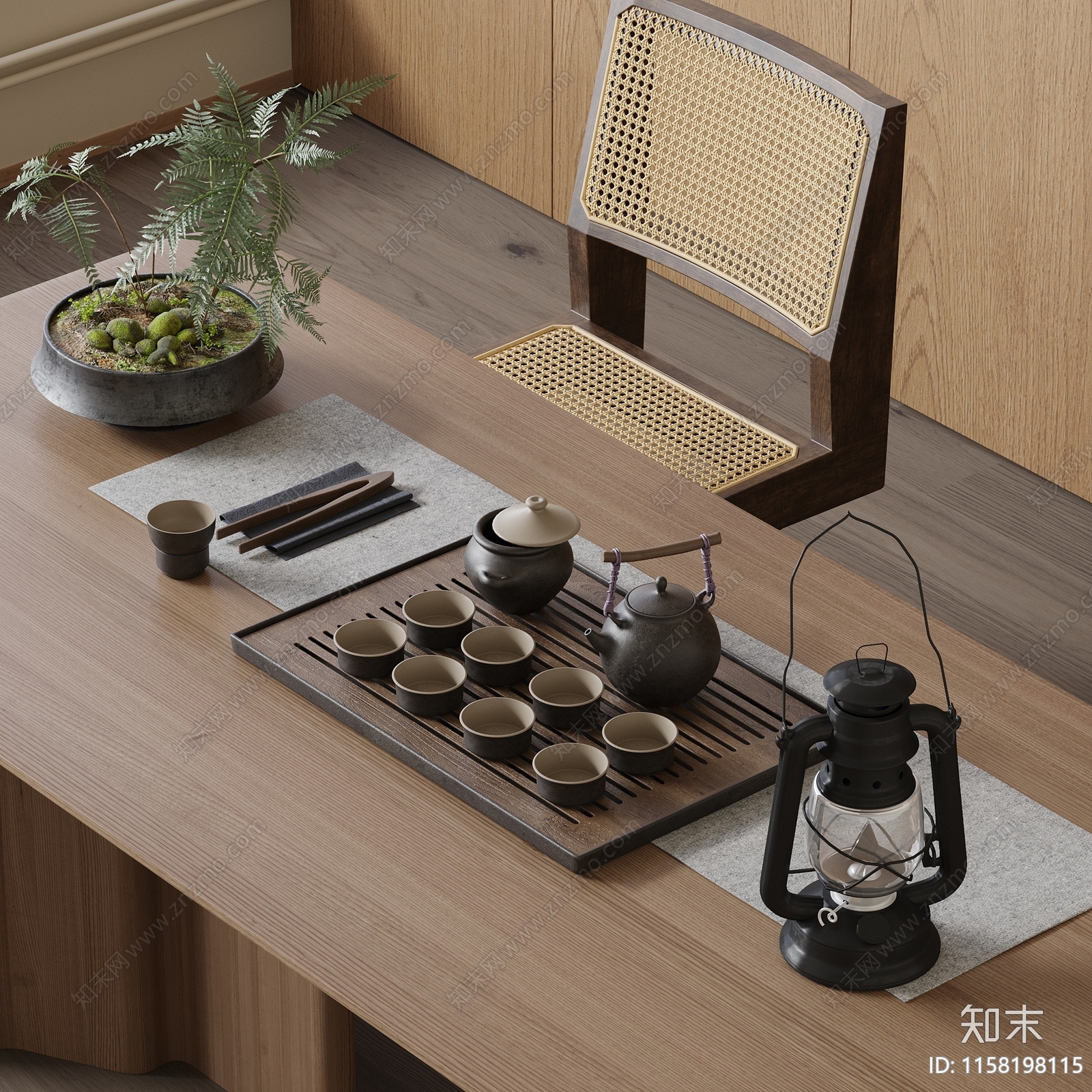 新中式茶具3D模型下载【ID:1158198115】