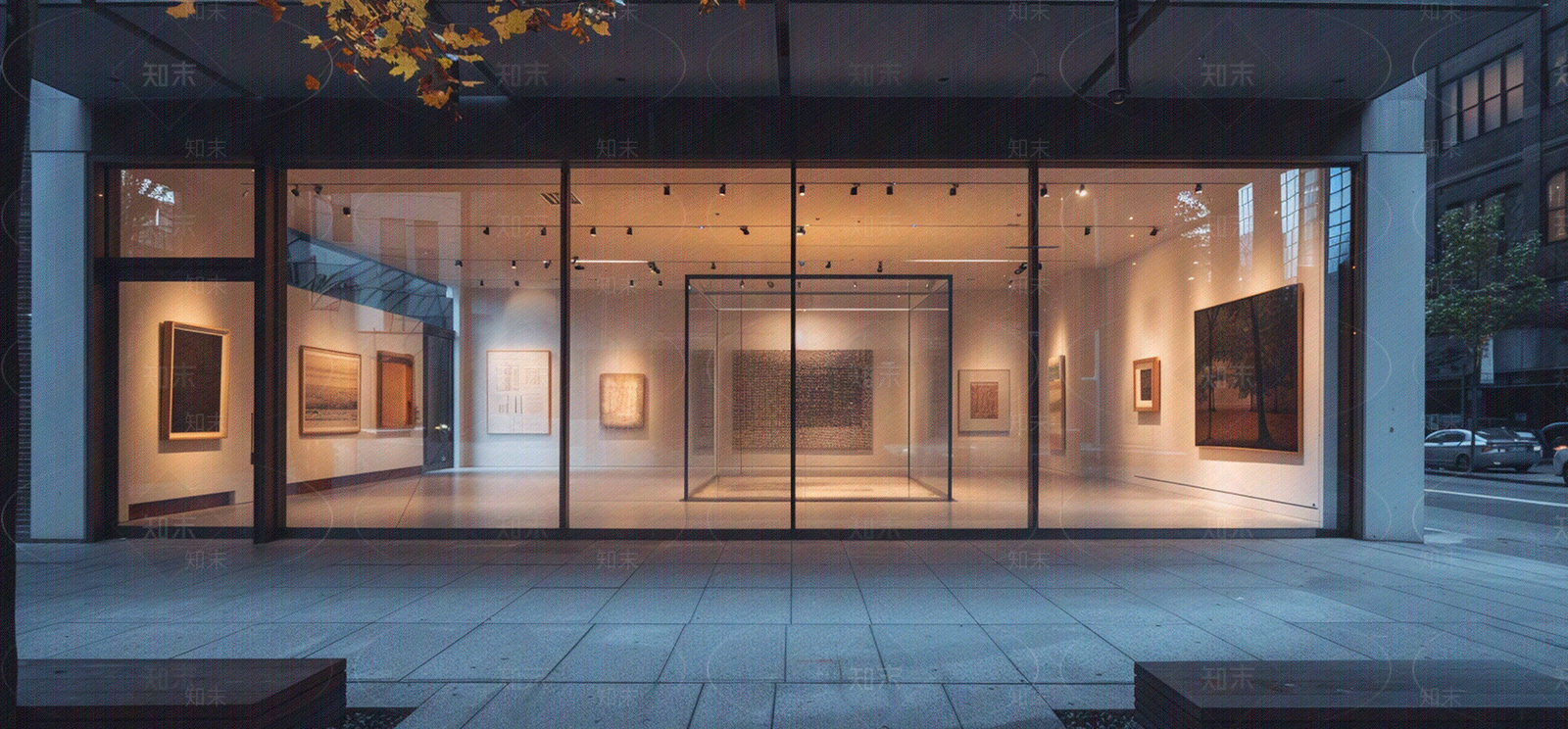 现代大厅玻璃简洁氛围橱窗贴图下载【ID:1158200514】