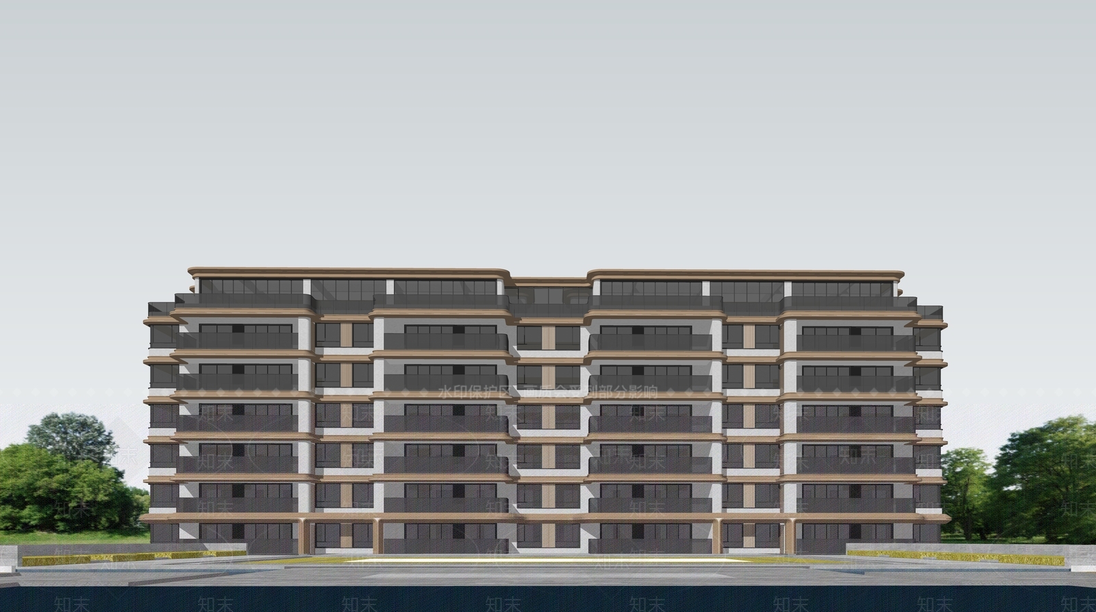 多层住宅SU模型下载【ID:1191027884】
