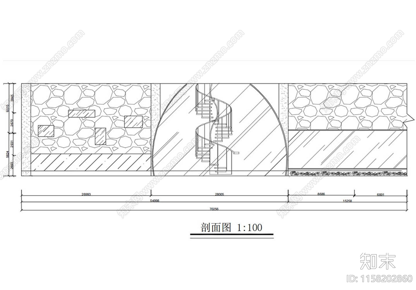 红色文化展厅平面图施工图下载【ID:1158202860】