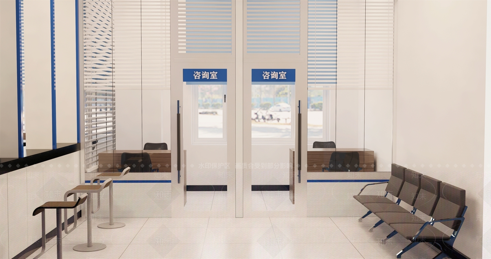 现代检察院办公大厅SU模型下载【ID:1158210038】