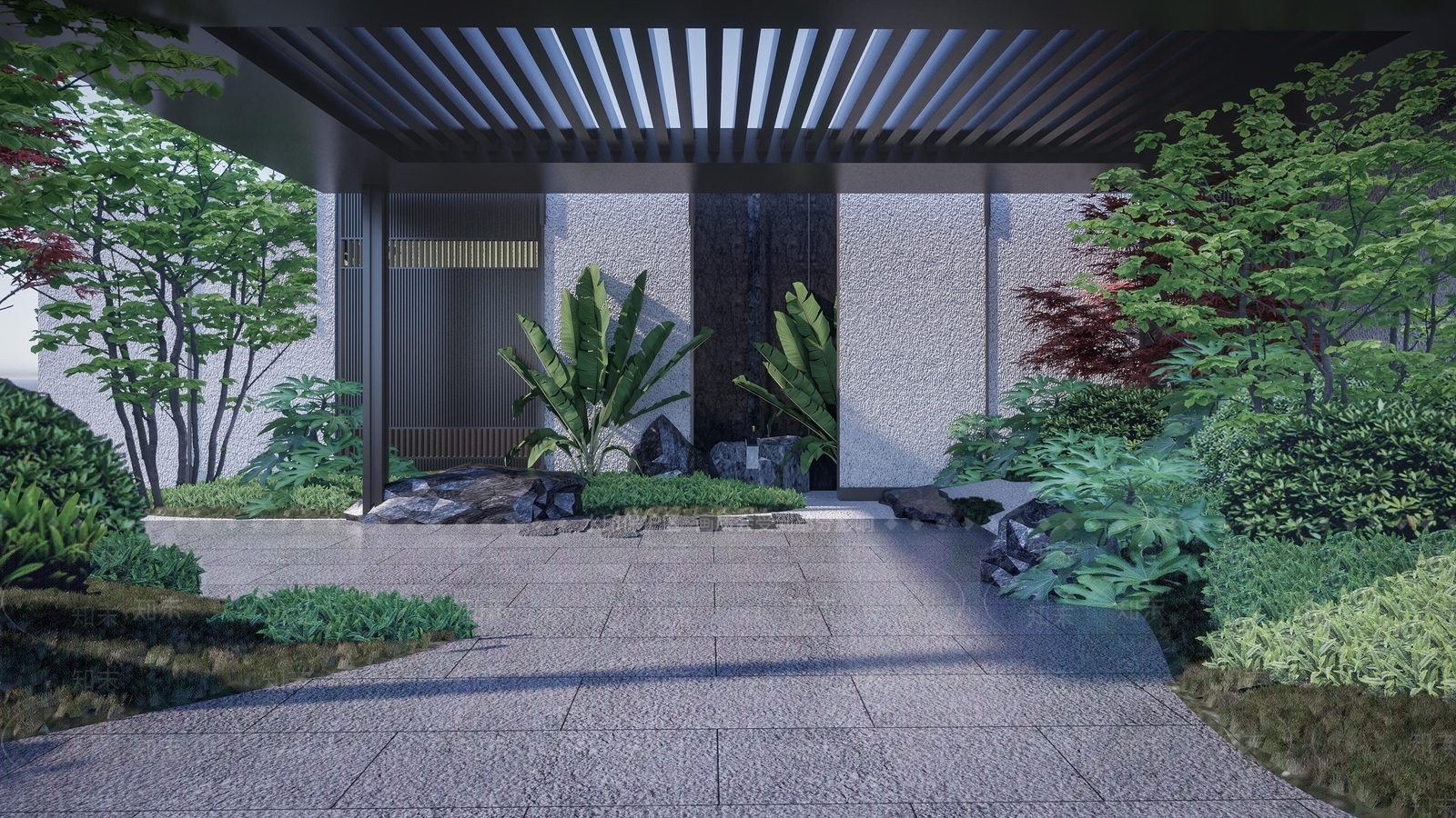 现代景观小品SU模型下载【ID:1158220654】