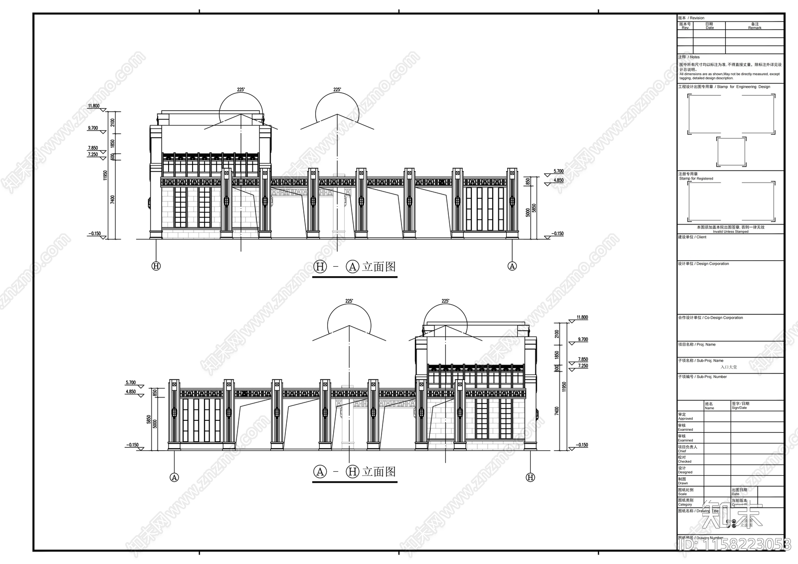 高层住宅楼规划设计方案图cad施工图下载【ID:1158223053】