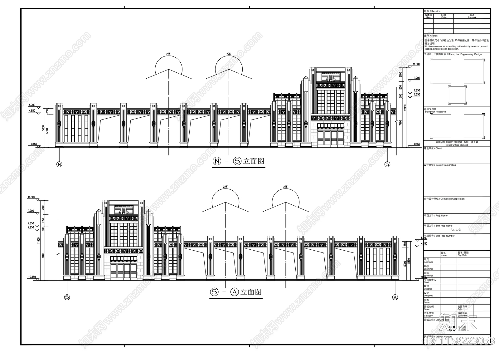 高层住宅楼规划设计方案图cad施工图下载【ID:1158223053】