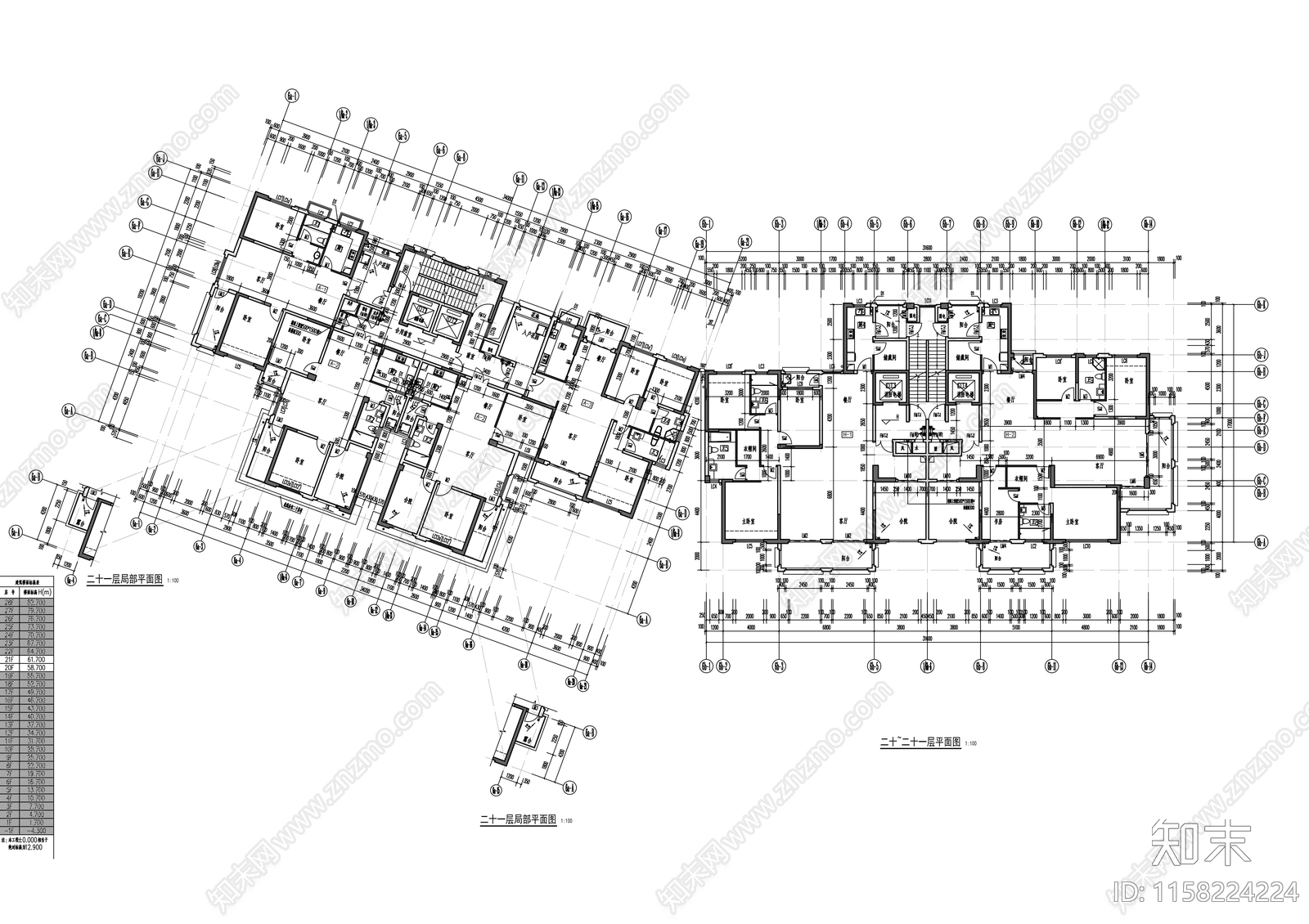 欧式小区规划及单体住宅cad施工图下载【ID:1158224224】