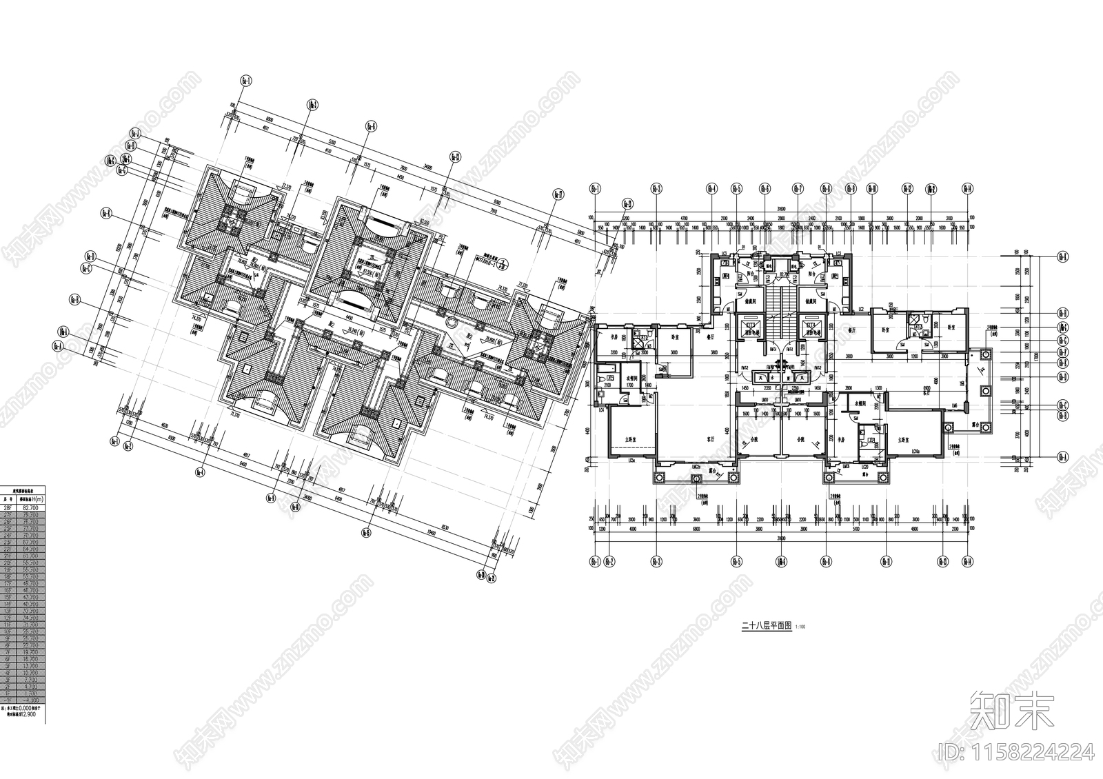 欧式小区规划及单体住宅cad施工图下载【ID:1158224224】