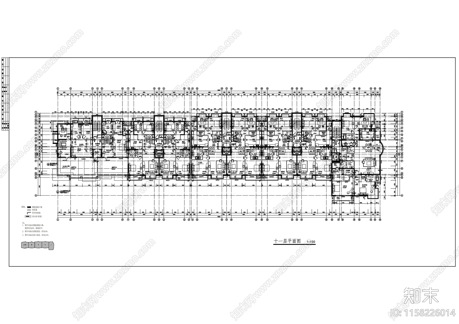 新村E区R21地块3号楼建筑cad施工图下载【ID:1158226014】