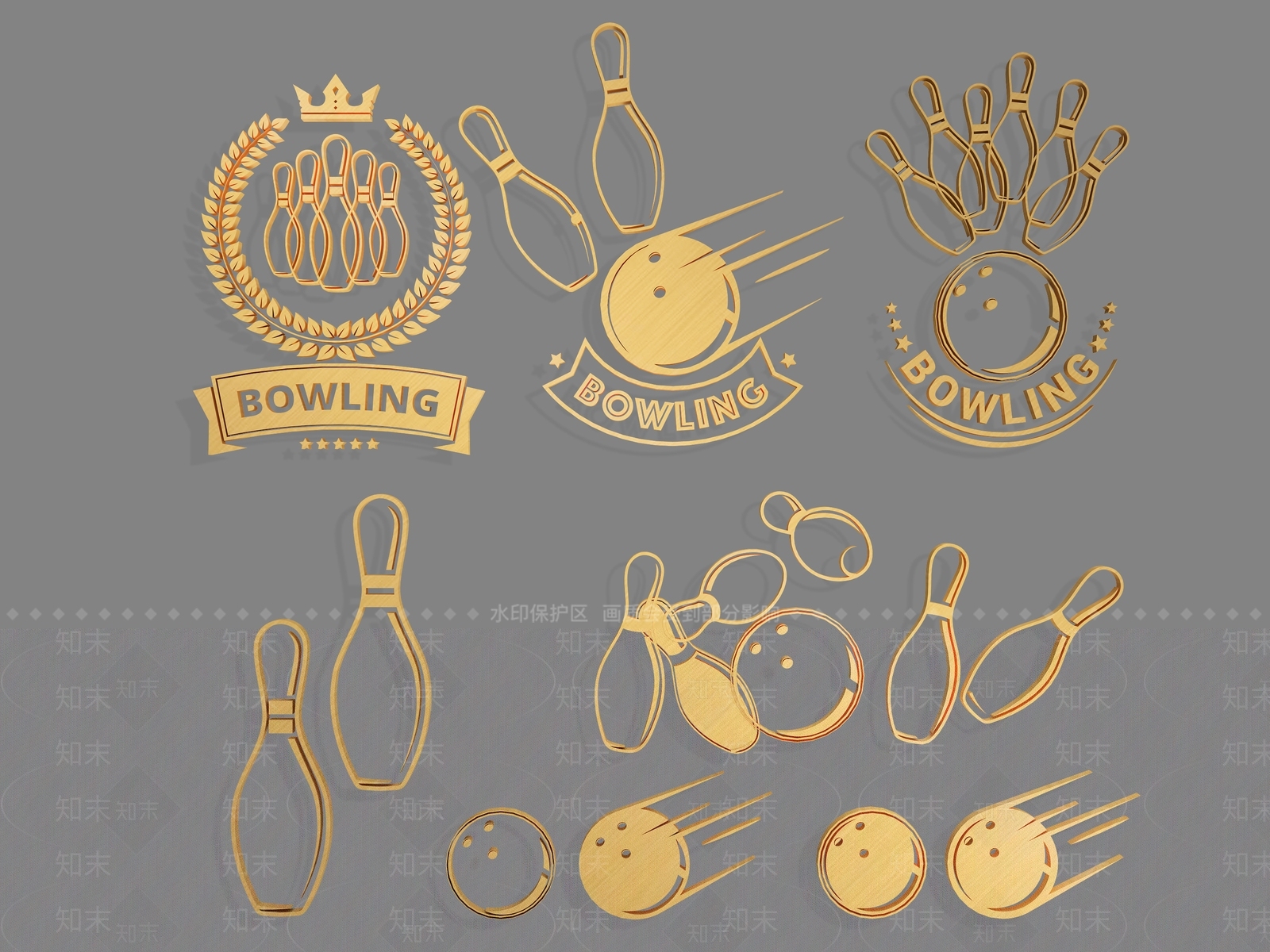 现代保龄球3D模型下载【ID:1158227371】