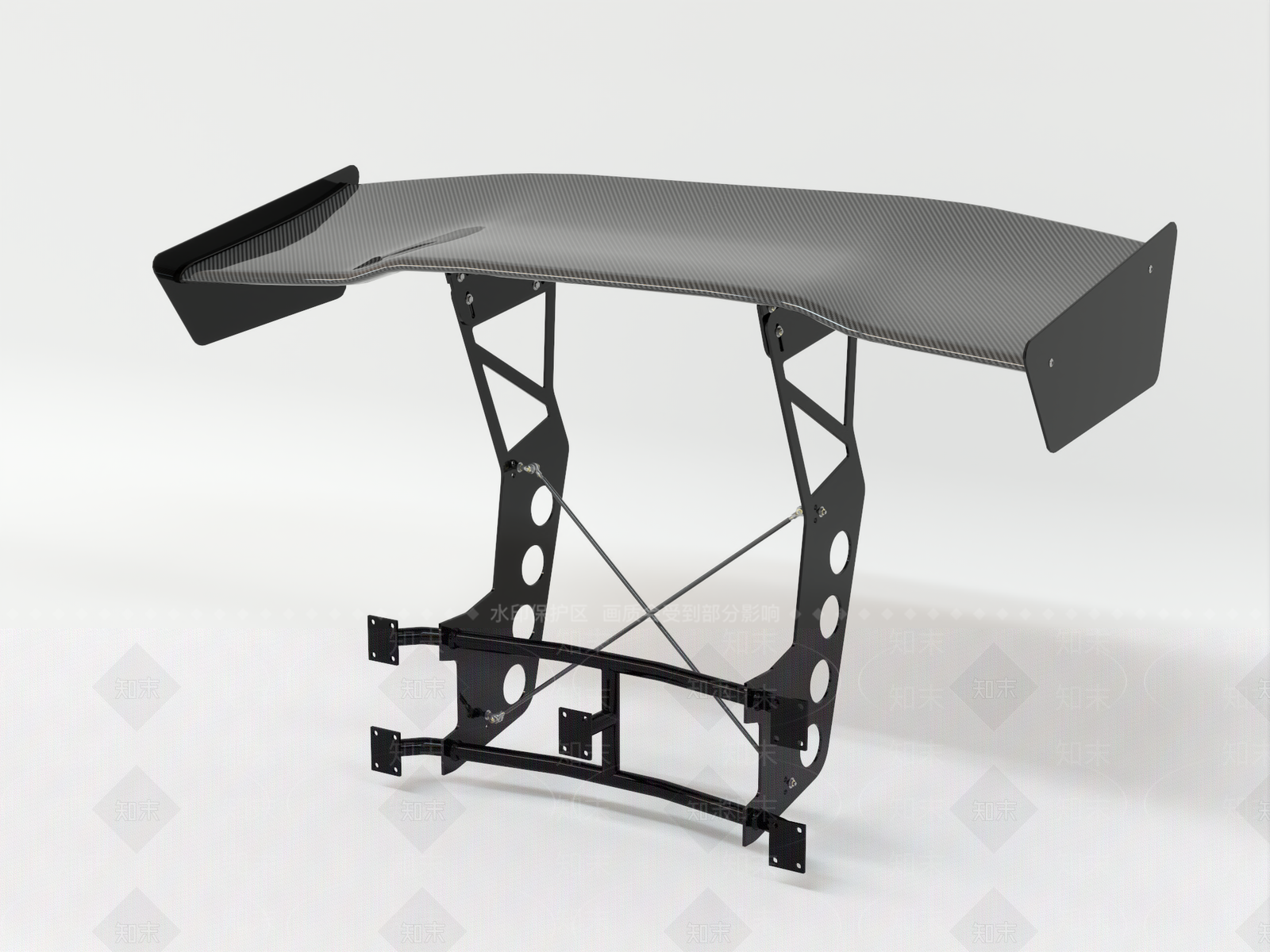 汽车尾翼3D模型下载【ID:1158233773】