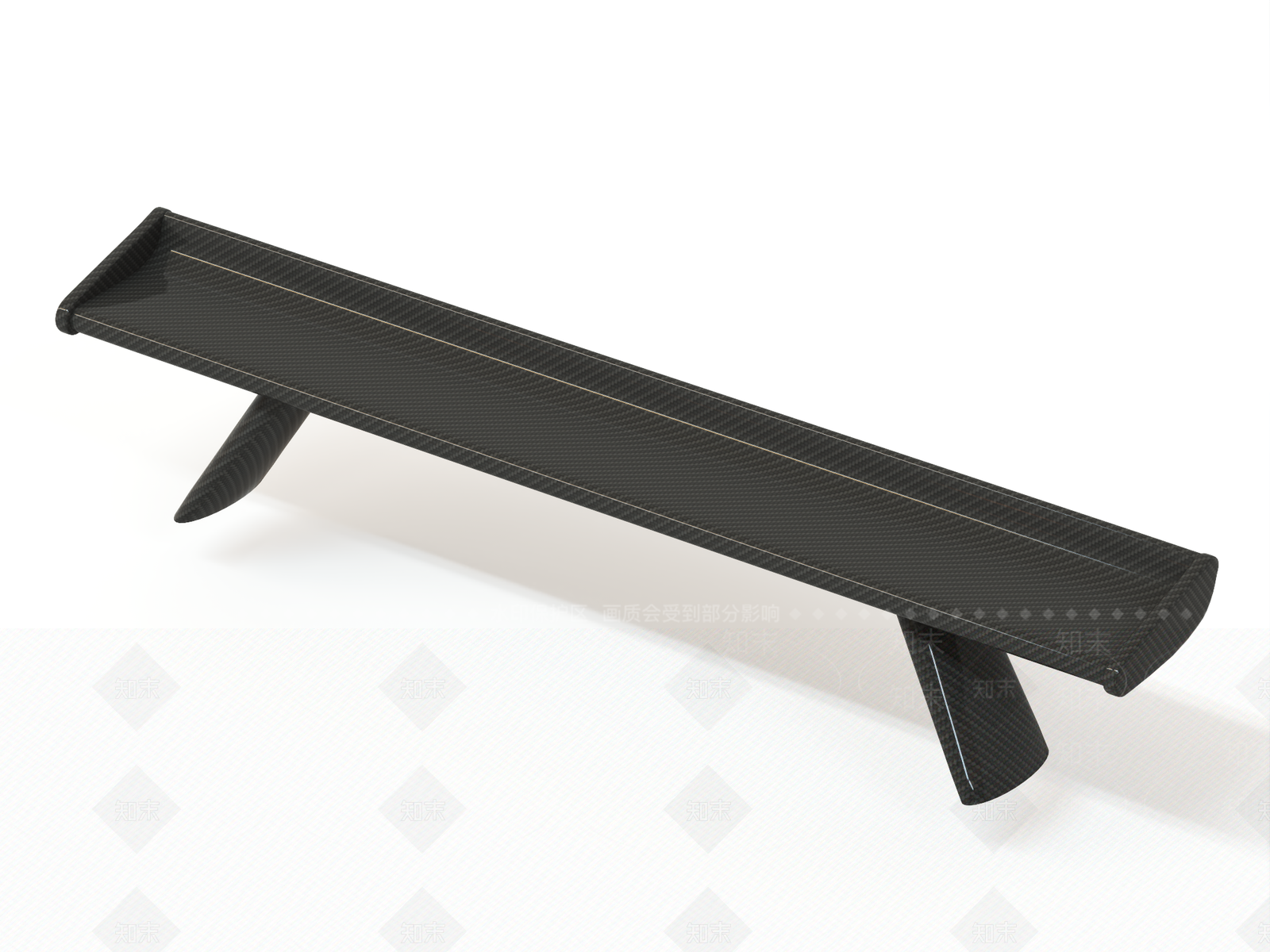 汽车尾翼3D模型下载【ID:1158233939】