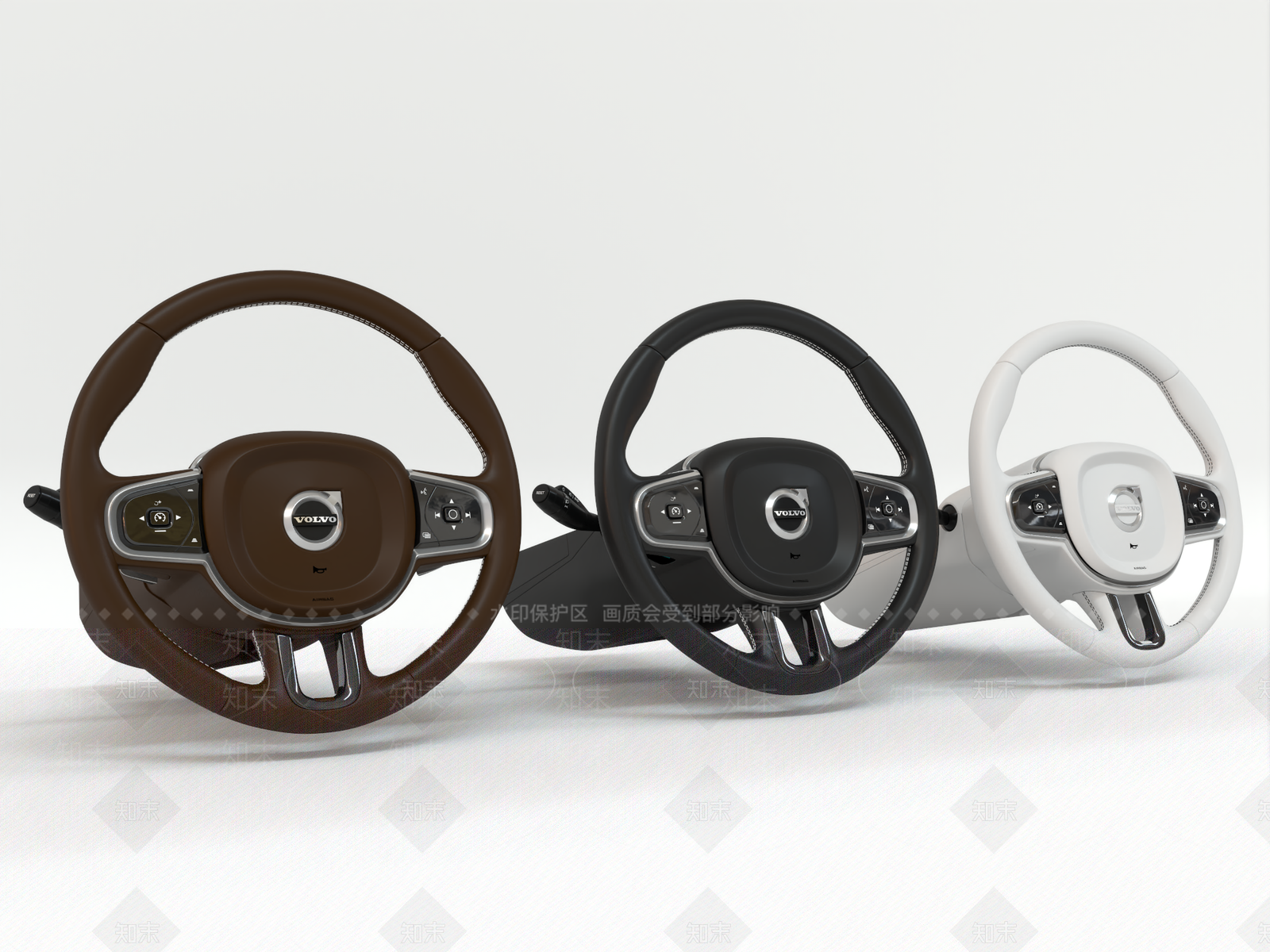 沃尔沃汽车方向盘3D模型下载【ID:1158234687】
