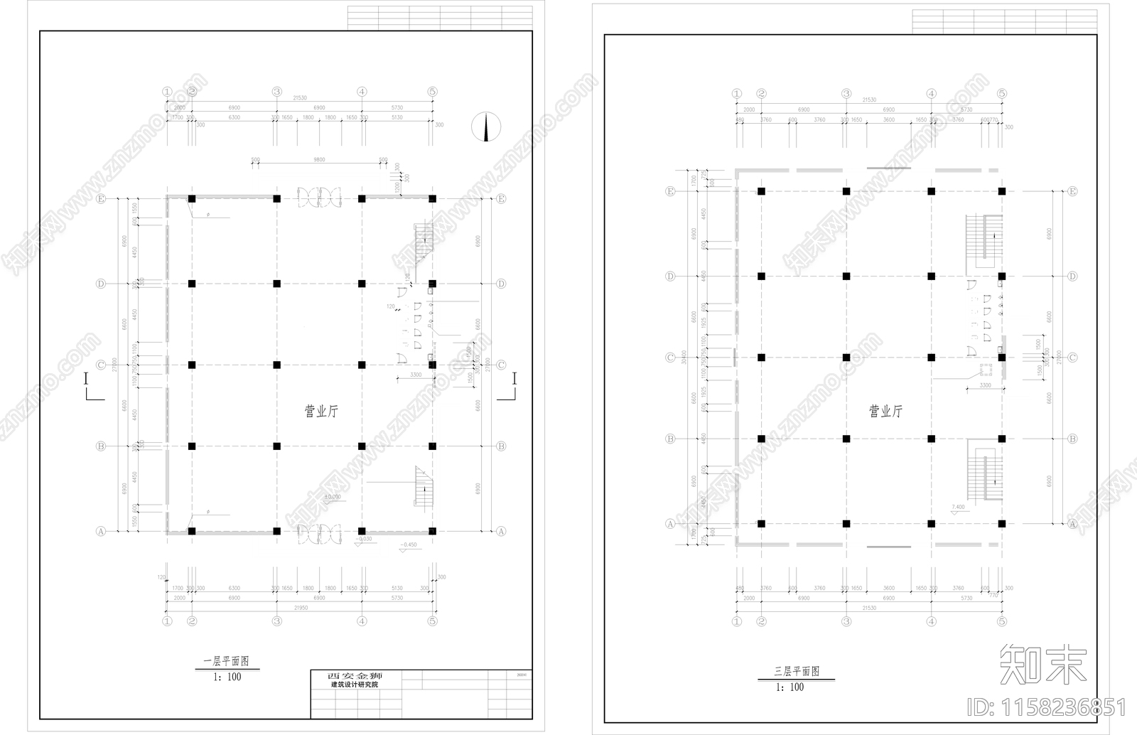 西安古建营业cad施工图下载【ID:1158236851】