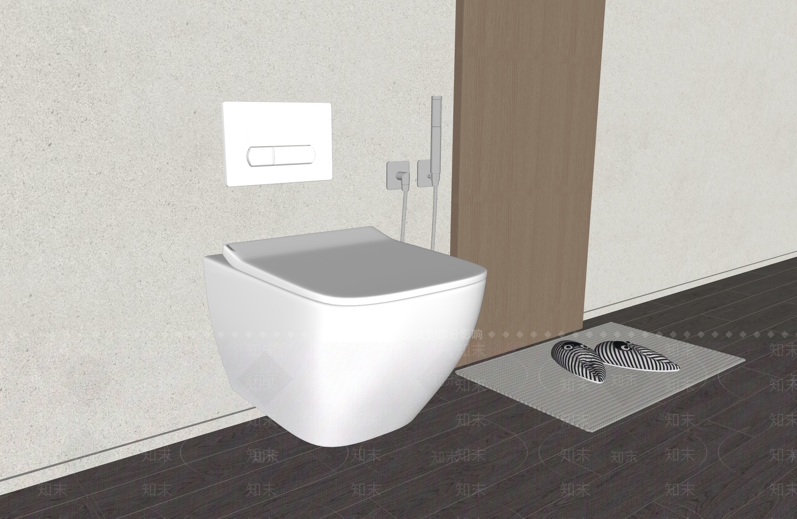 马桶SU模型下载【ID:1158242234】
