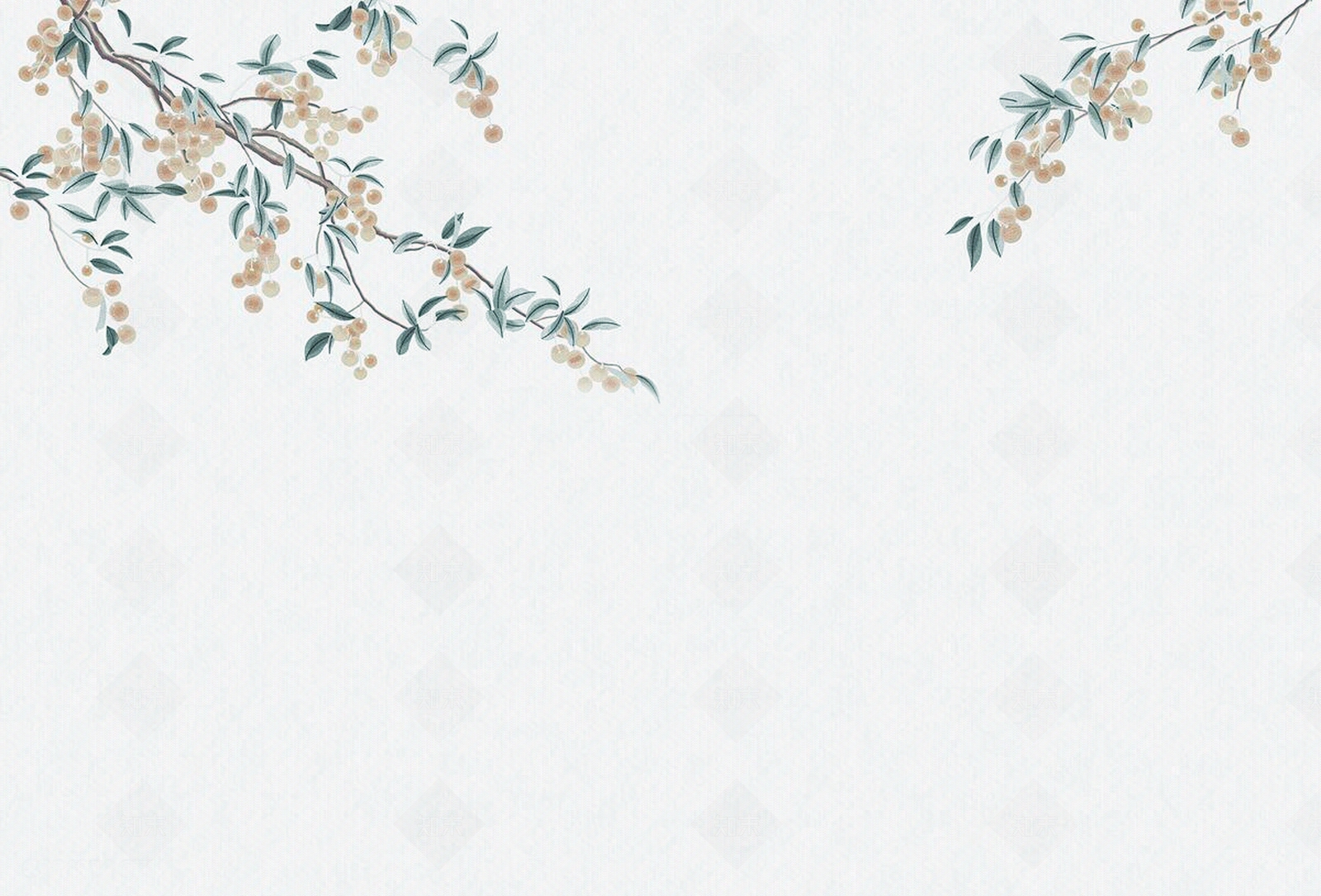 新中式花鸟树枝壁画贴图下载【ID:1158245058】