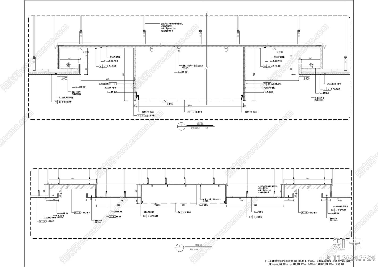 保护中心办公室室内装cad施工图下载【ID:1158245324】
