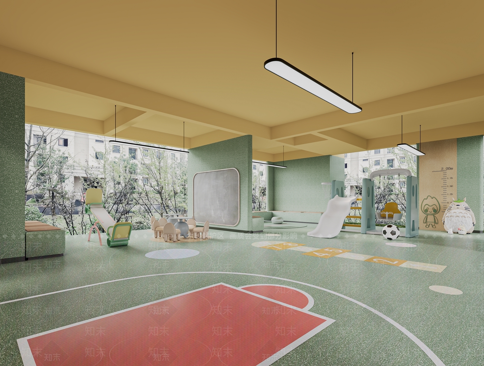 现代健身房3D模型下载【ID:1214405569】