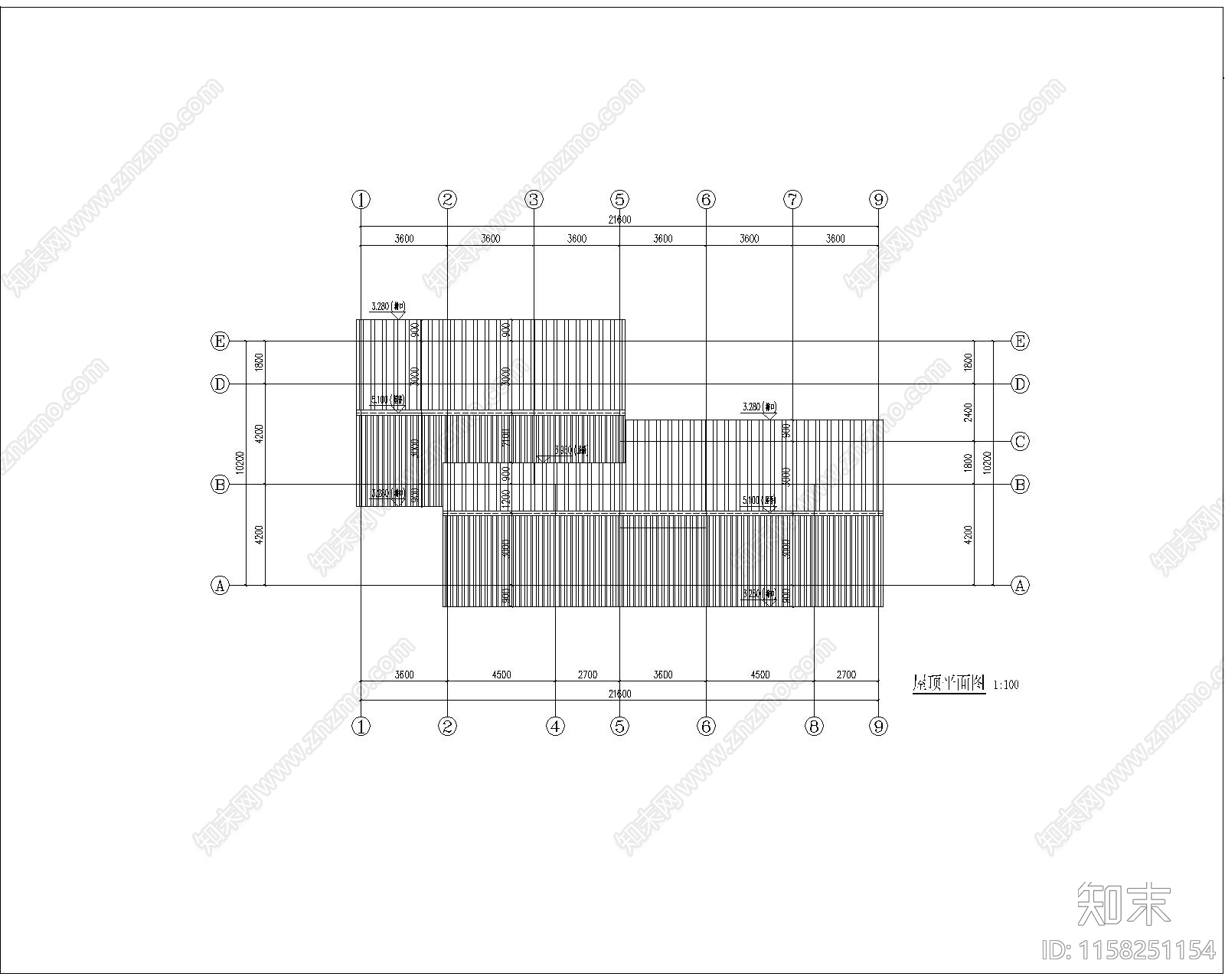 新中式商业办公楼cad施工图下载【ID:1158251154】