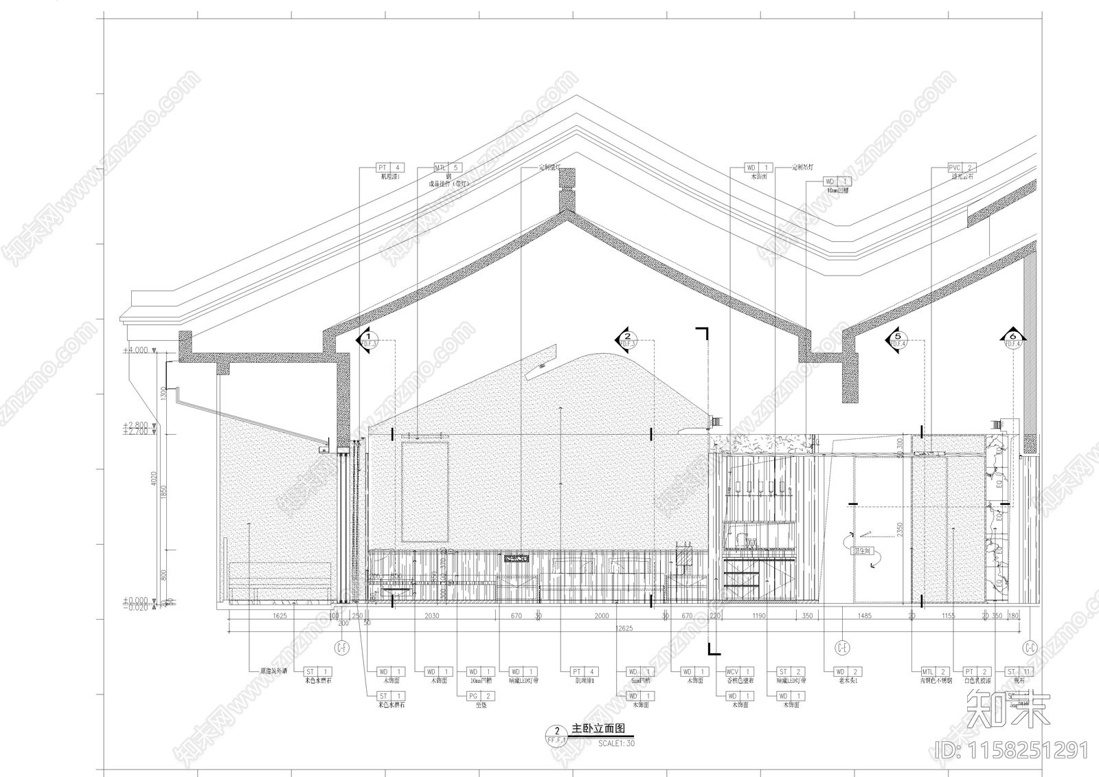 2024高端酒店标间全cad施工图下载【ID:1158251291】