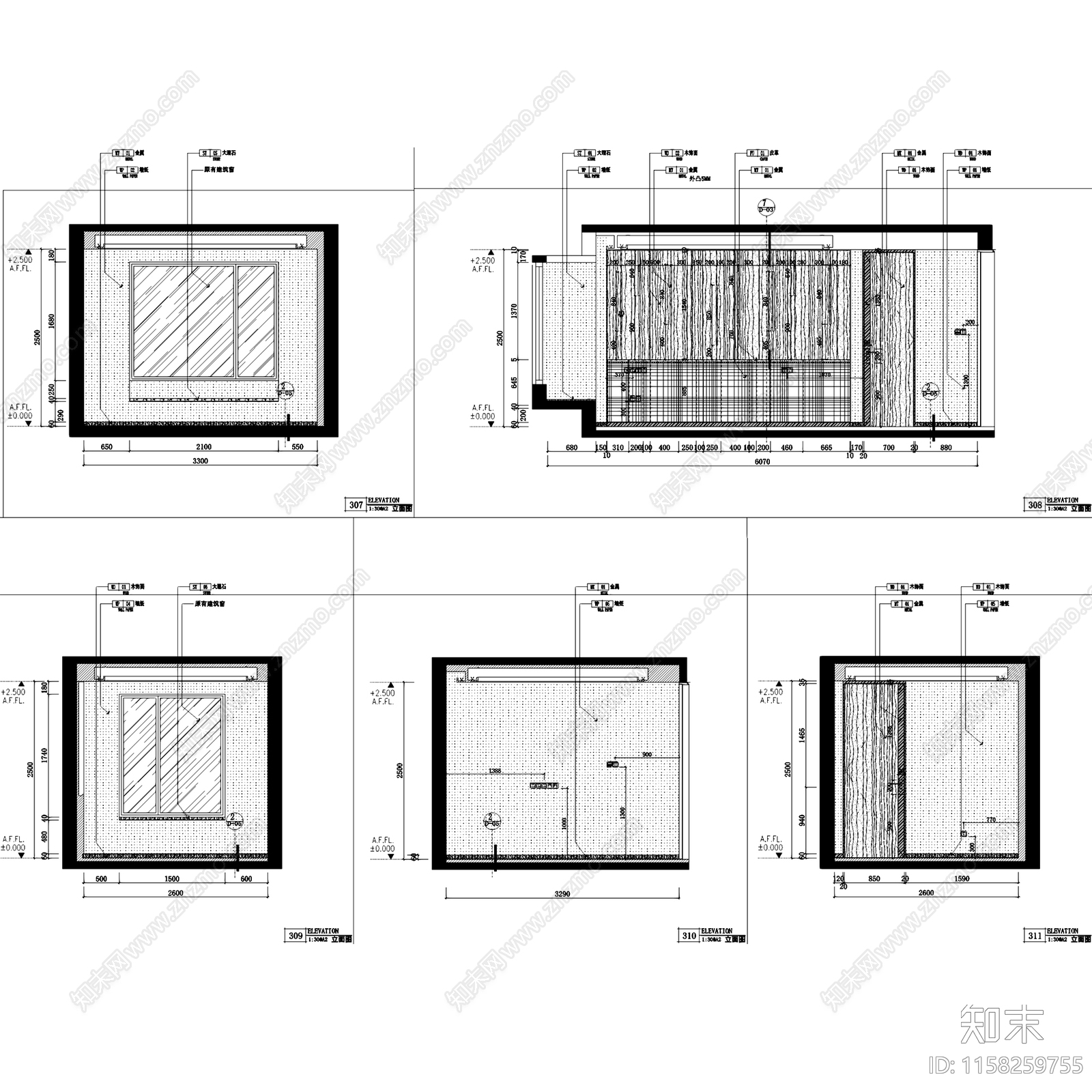 现代温州瑞安大道115户型样板房室内家装cad施工图下载【ID:1158259755】