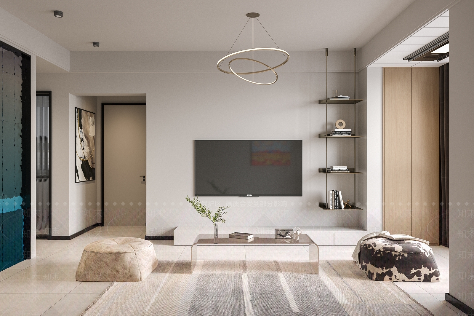 现代简装小户型3D模型下载【ID:1159184607】