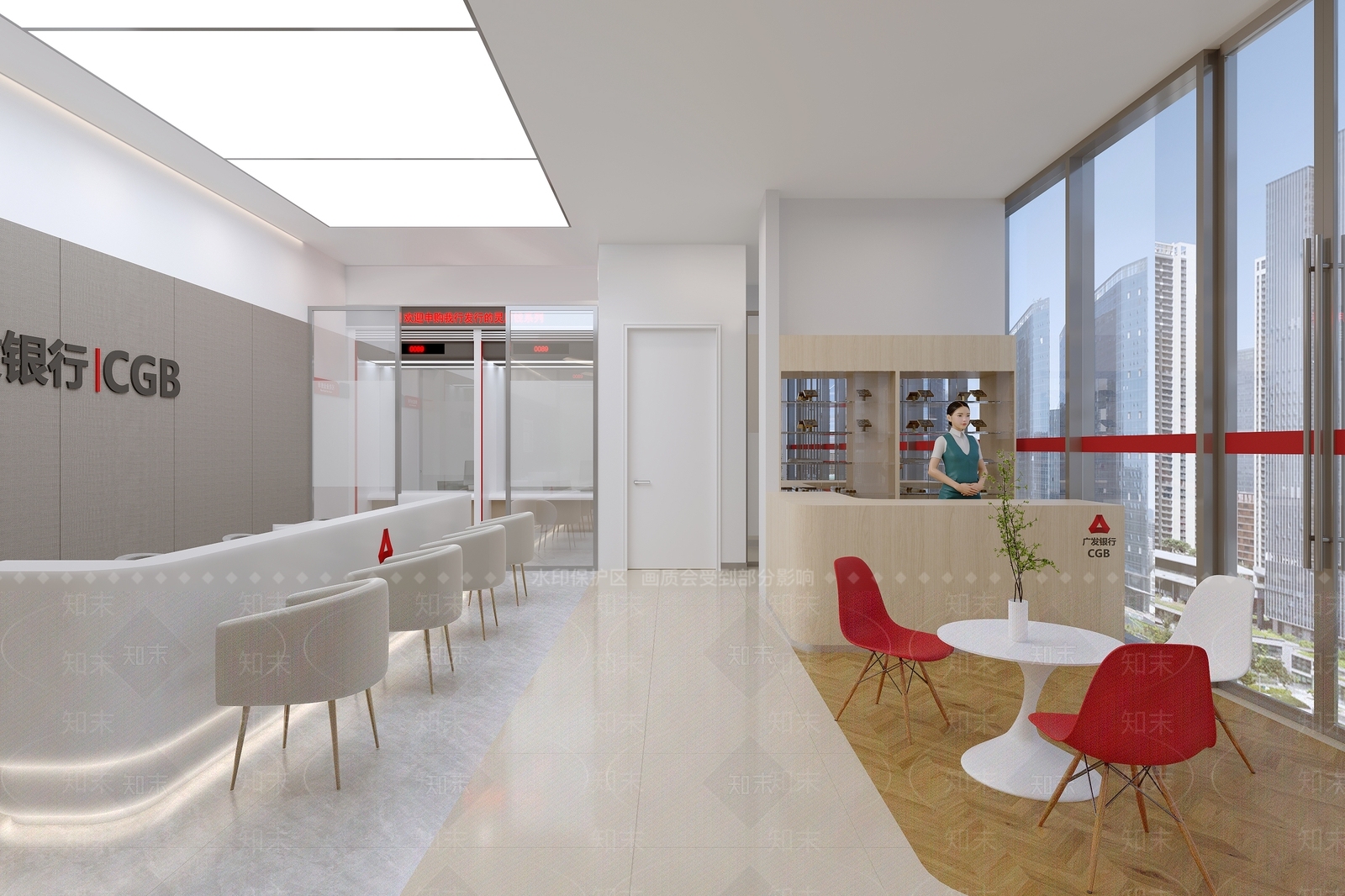 现代银行3D模型下载【ID:1158267479】
