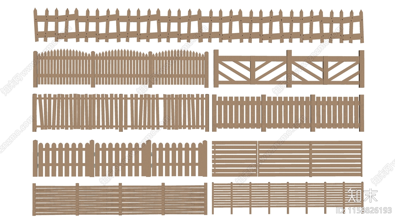 现代围栏SU模型下载【ID:1158826193】