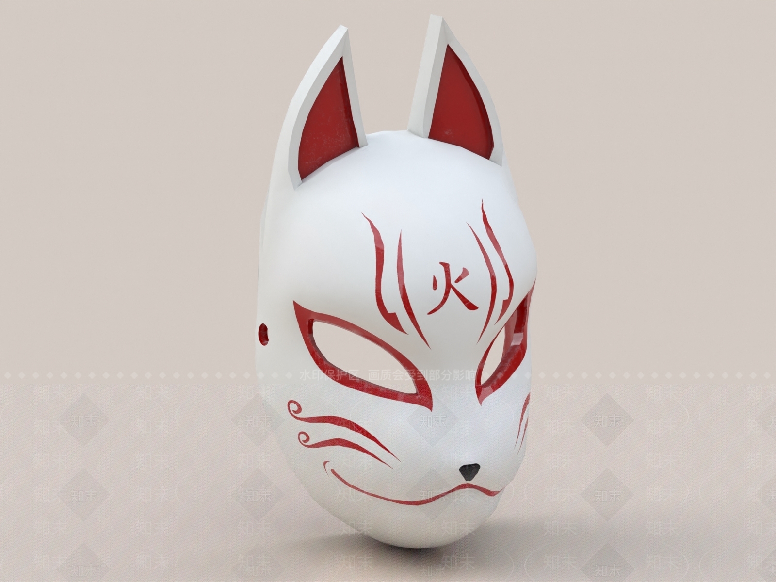 日式面具3D模型下载【ID:1158269258】