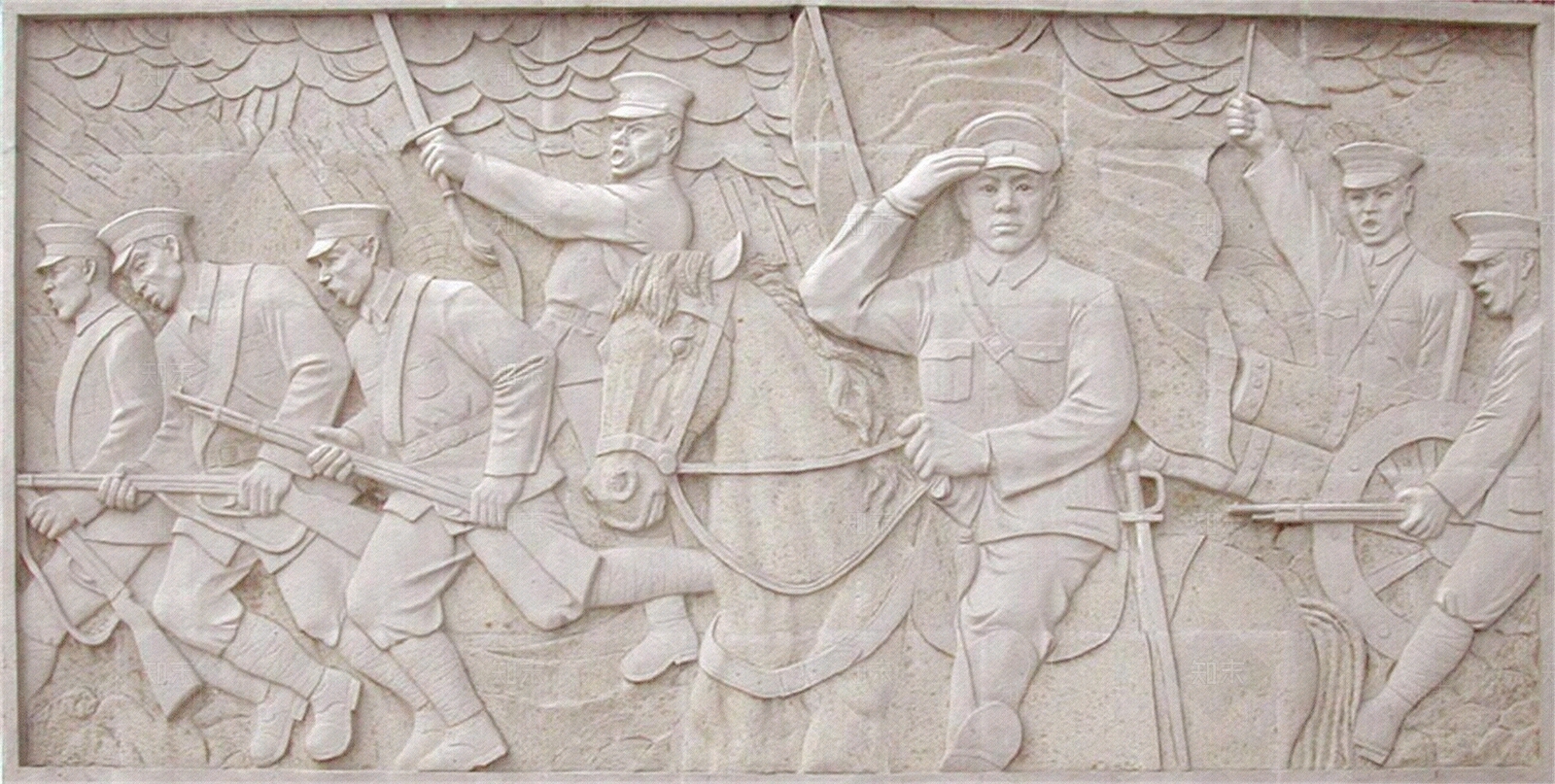 红色文化壁画浮雕贴图下载【ID:1158271537】