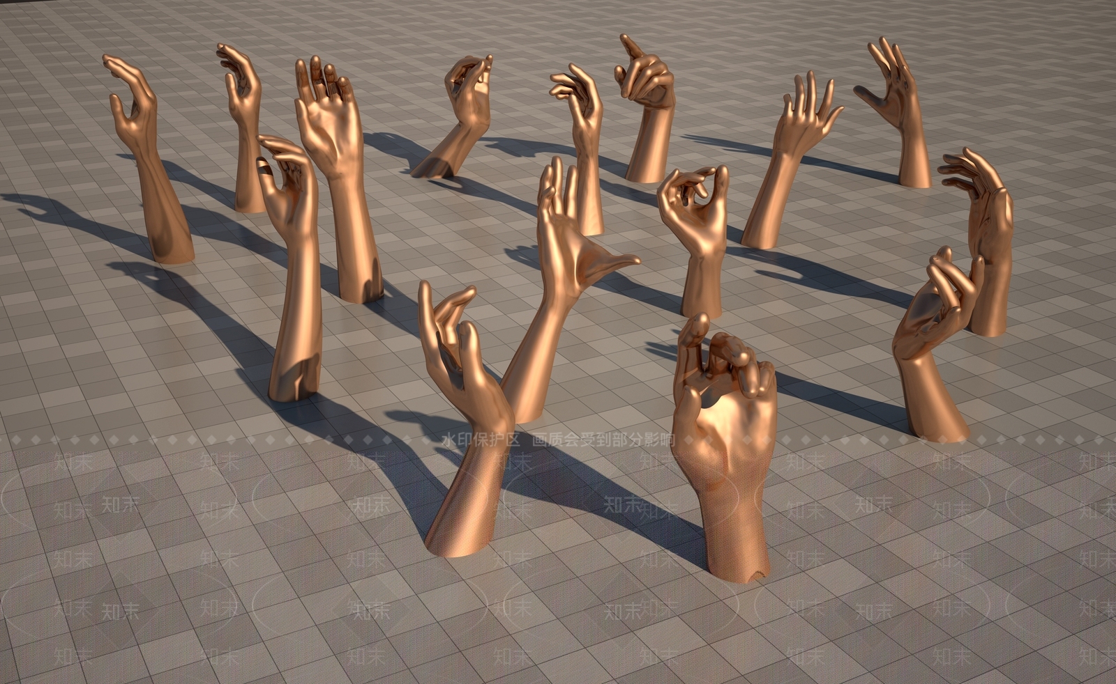 手势3D模型下载【ID:1158278618】