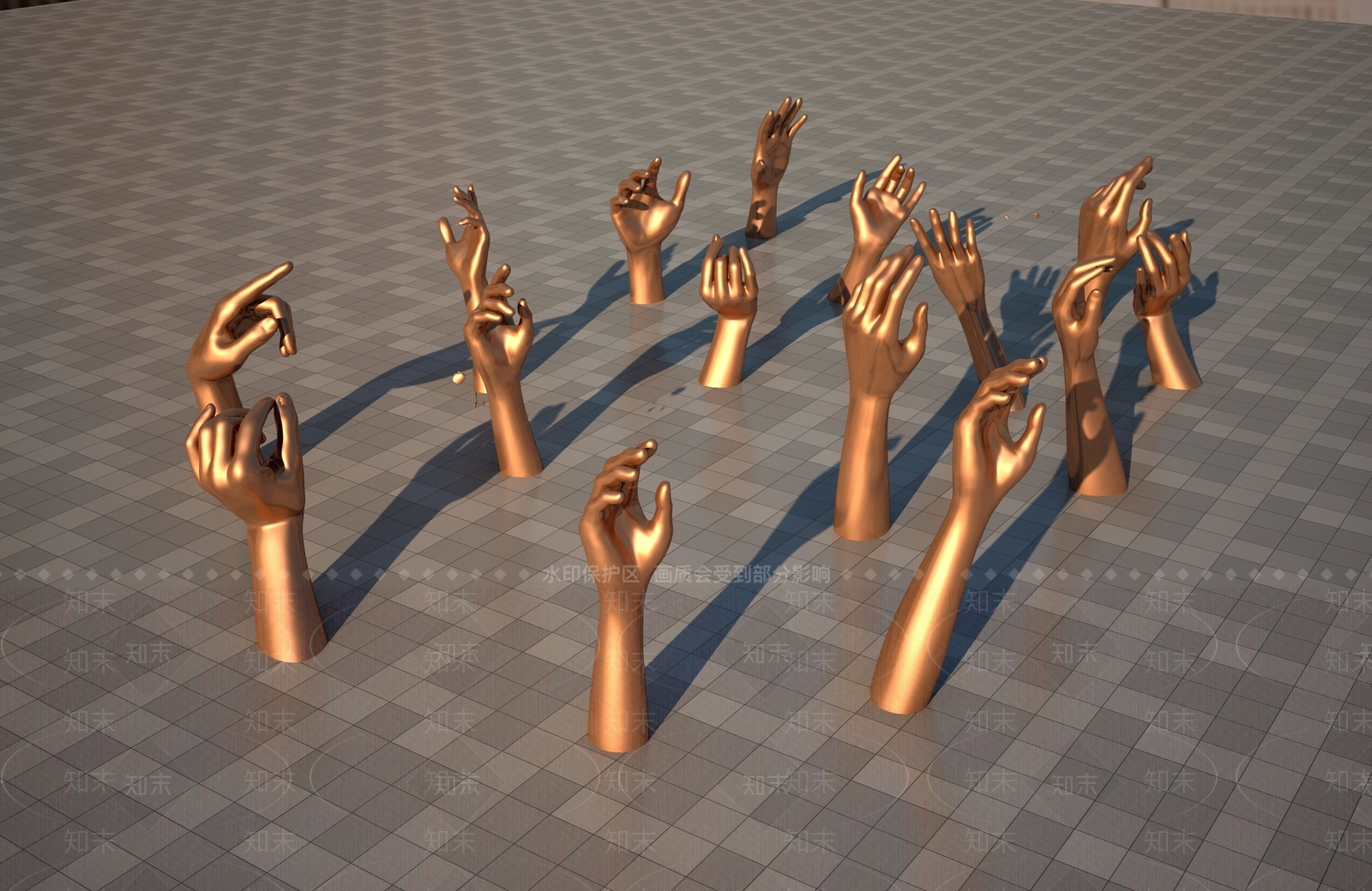 手势3D模型下载【ID:1158278618】