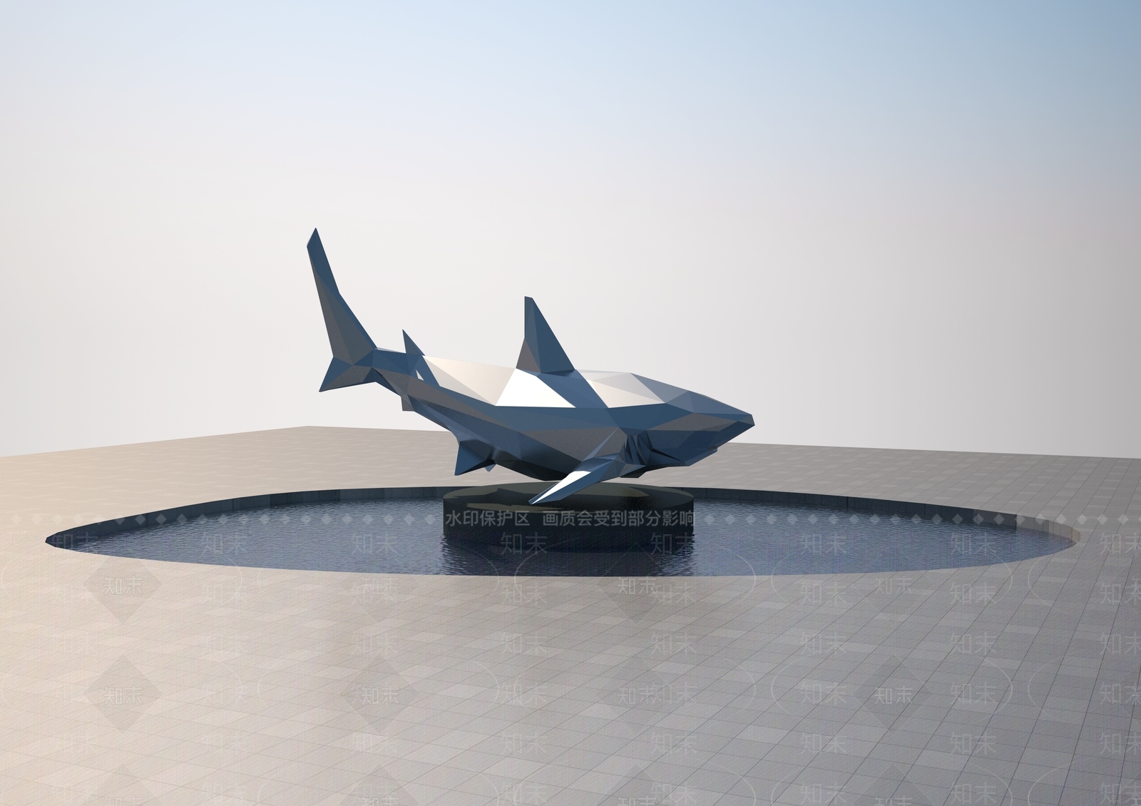 现代鲨鱼3D模型下载【ID:1158281073】