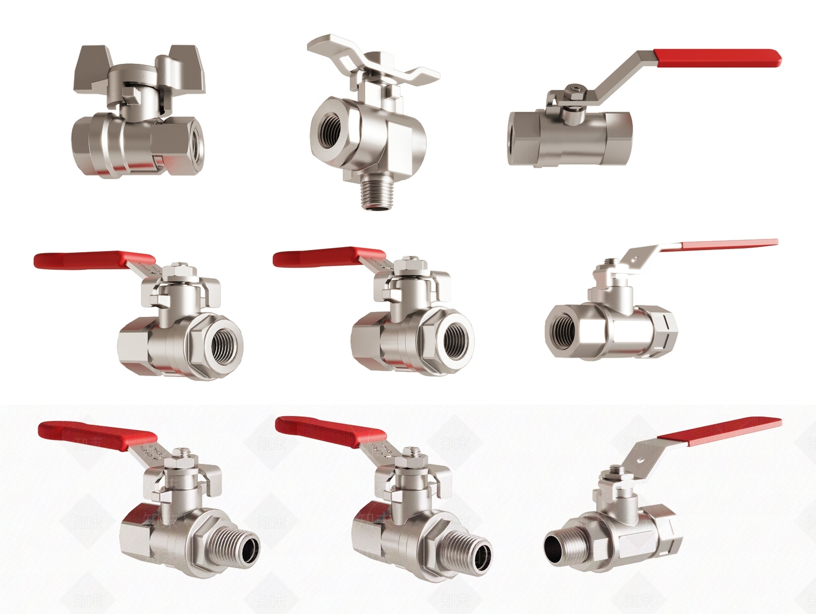 现代阀门3D模型下载【ID:1158283422】