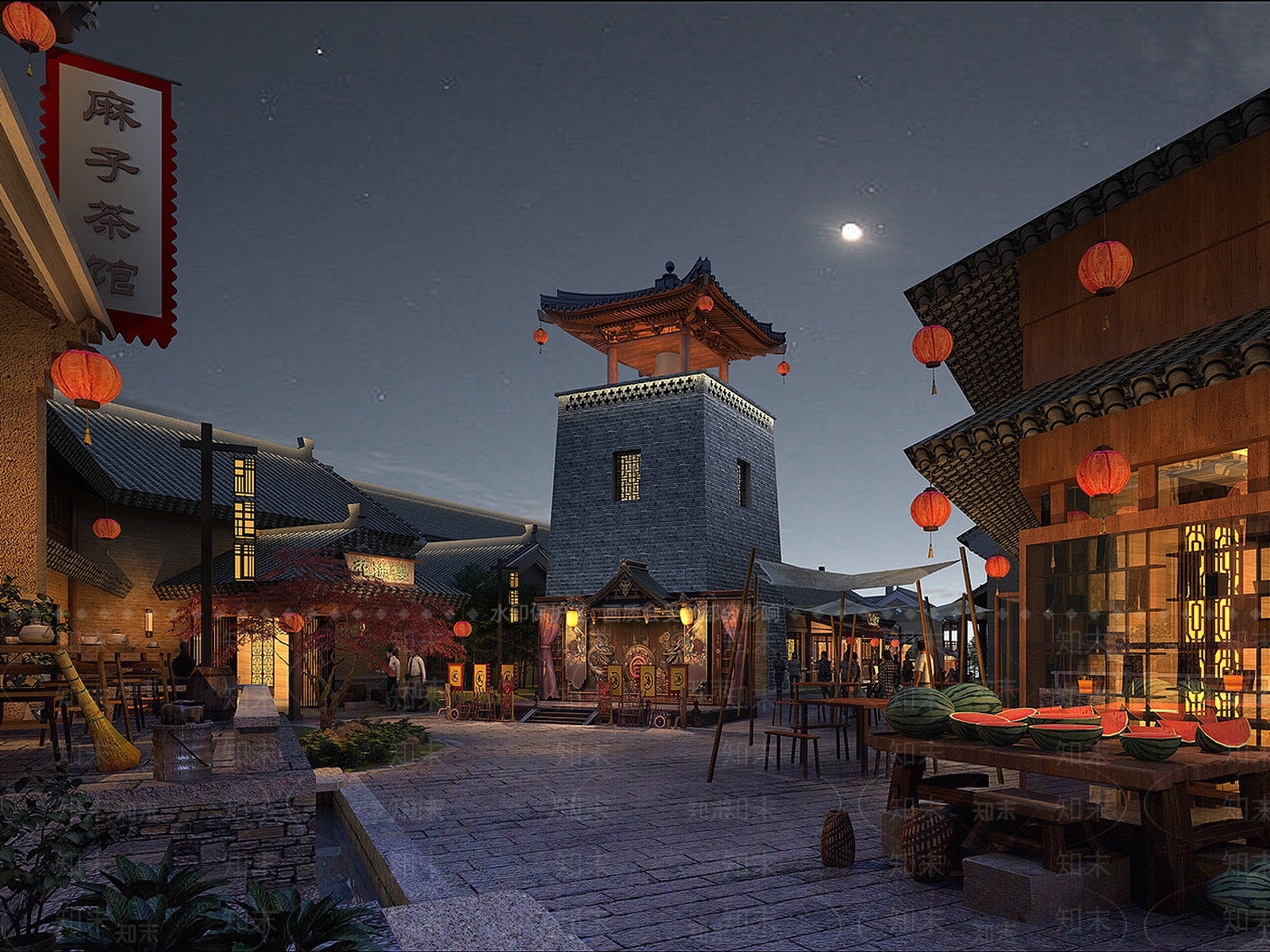 中式古建塔楼3D模型下载【ID:1158283305】