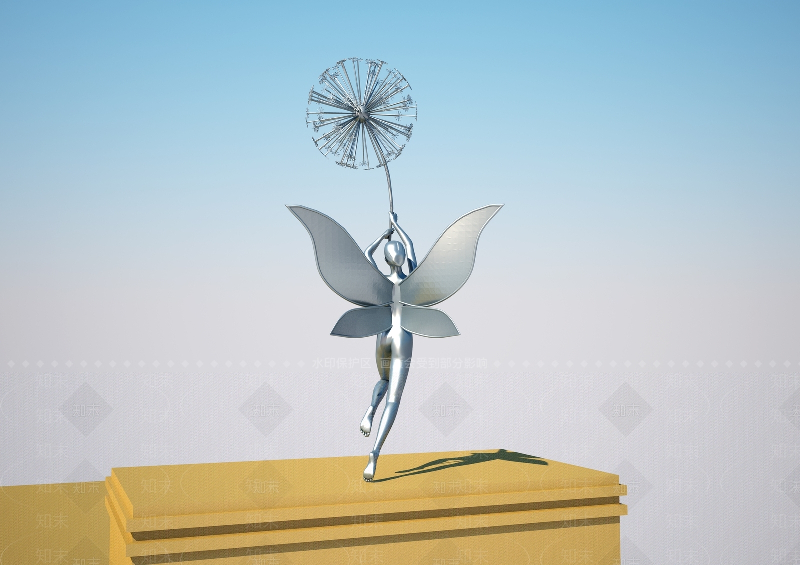 现代天使3D模型下载【ID:1158284402】