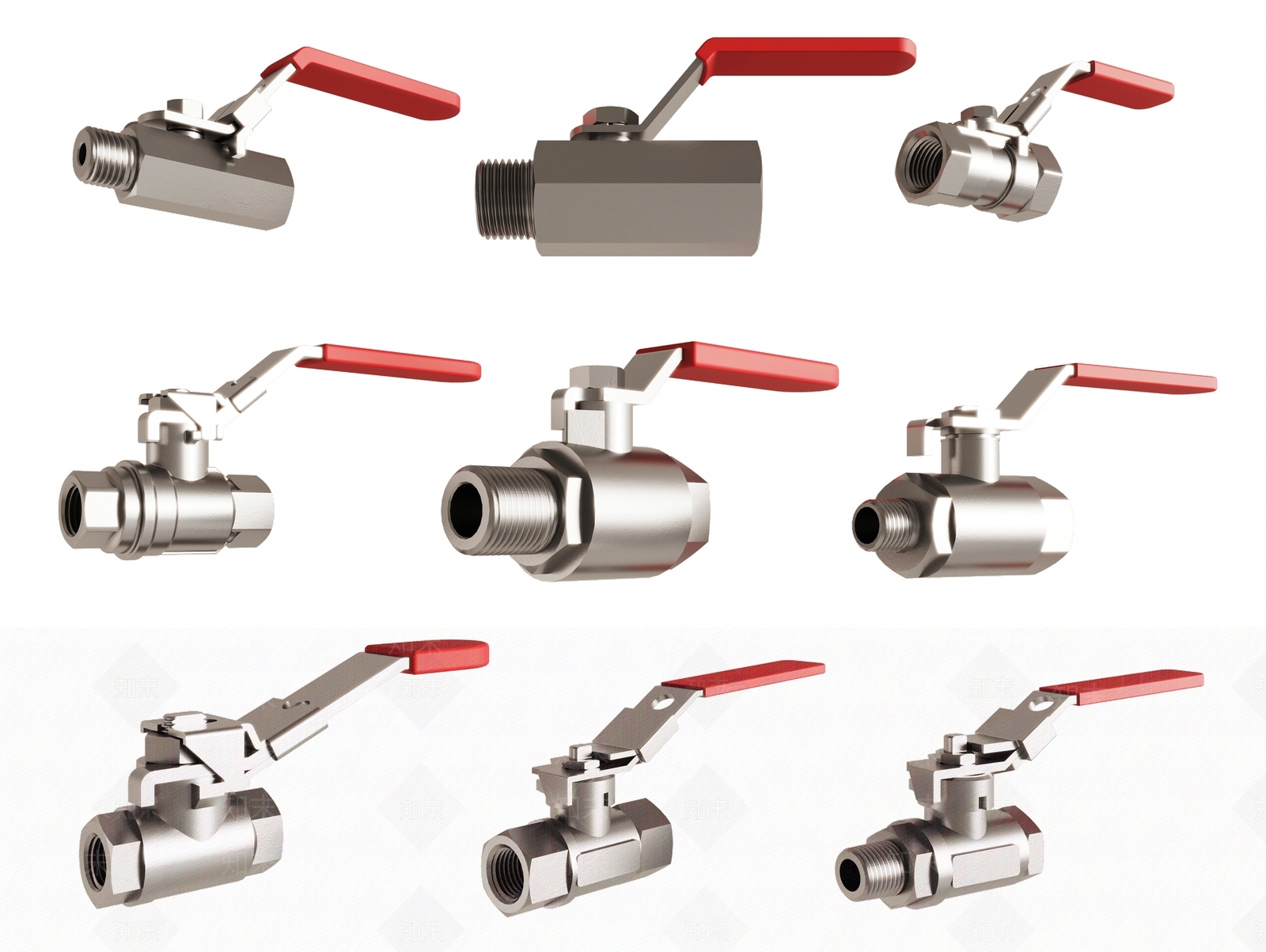现代阀门SU模型下载【ID:1158284591】