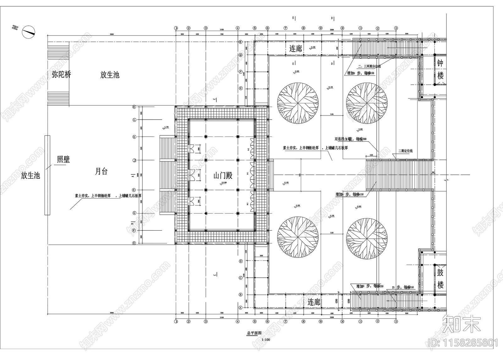 亭子cad施工图下载【ID:1158285801】