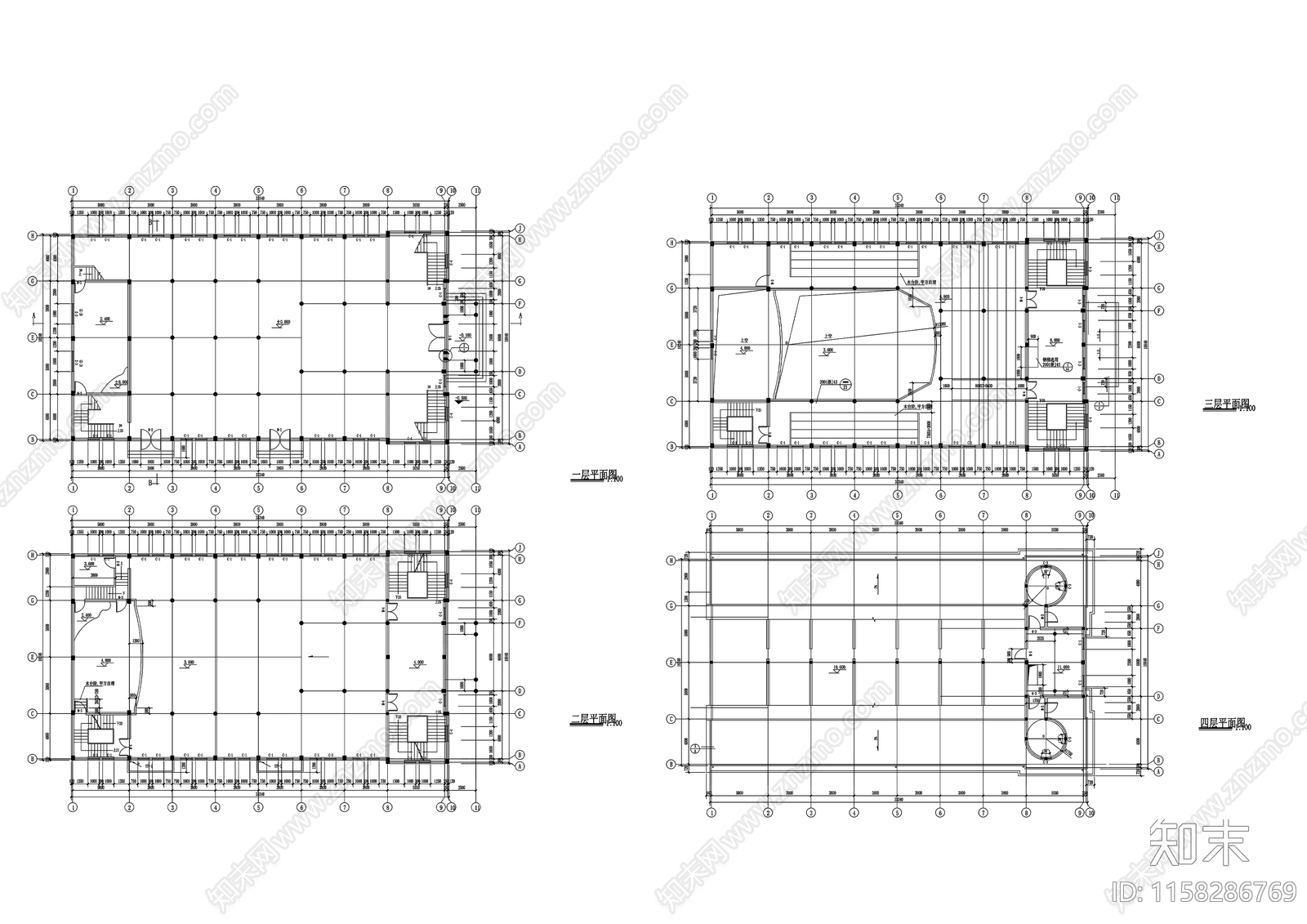 古建筑cad施工图下载【ID:1158286769】