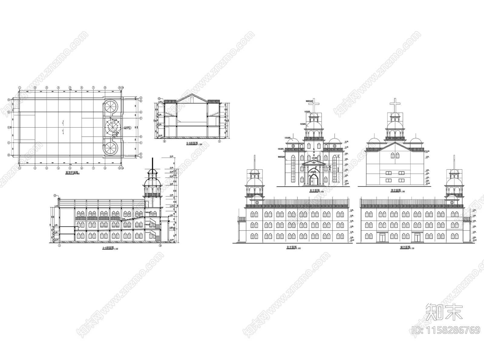 古建筑cad施工图下载【ID:1158286769】