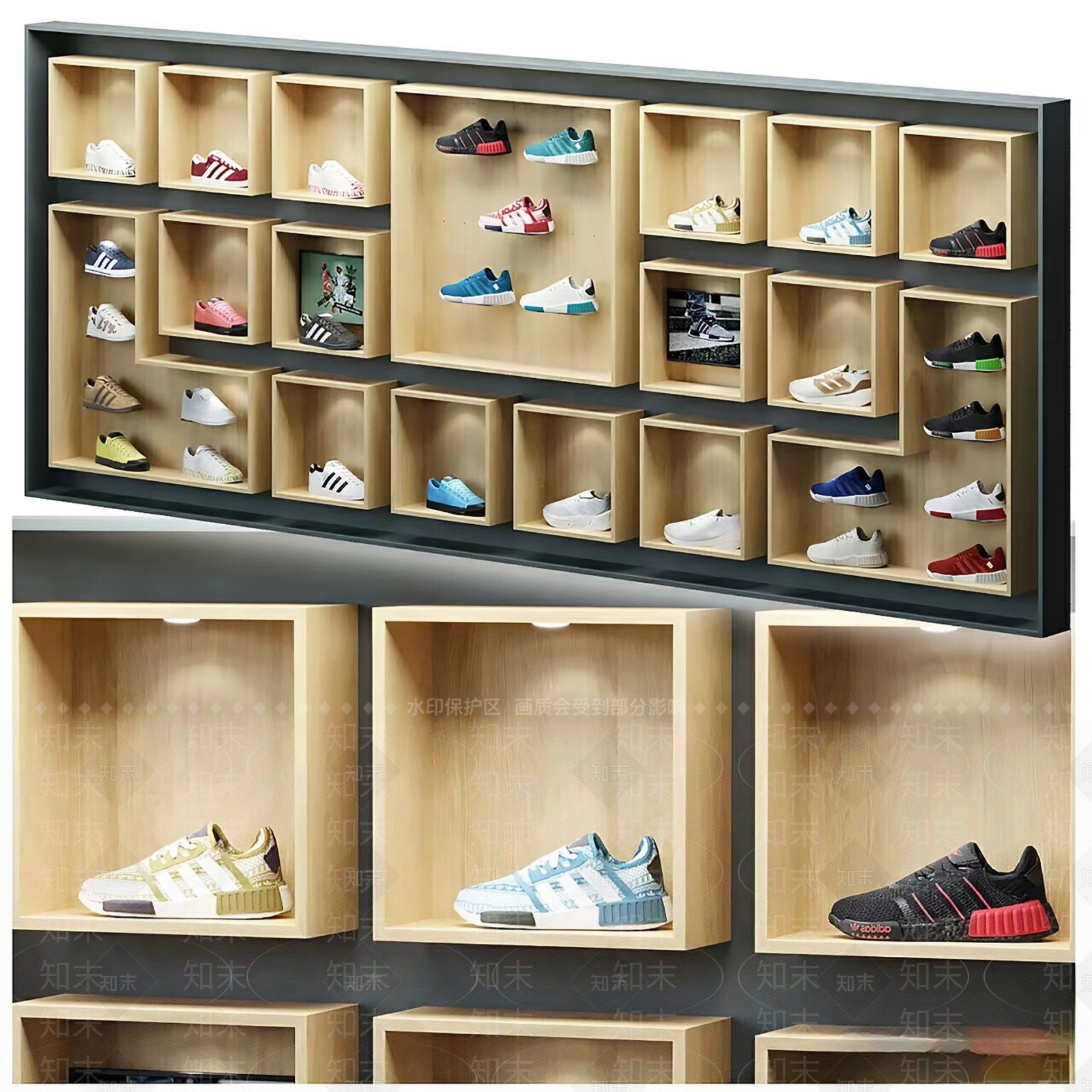 现代运动鞋店3D模型下载【ID:1158293146】