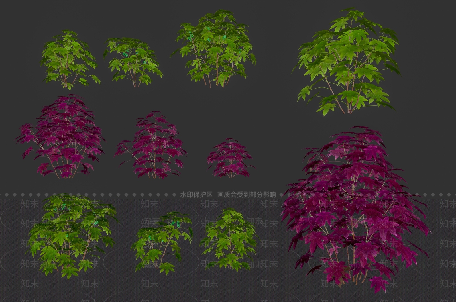 蓖麻草本灌木植物SU模型下载【ID:1158293305】