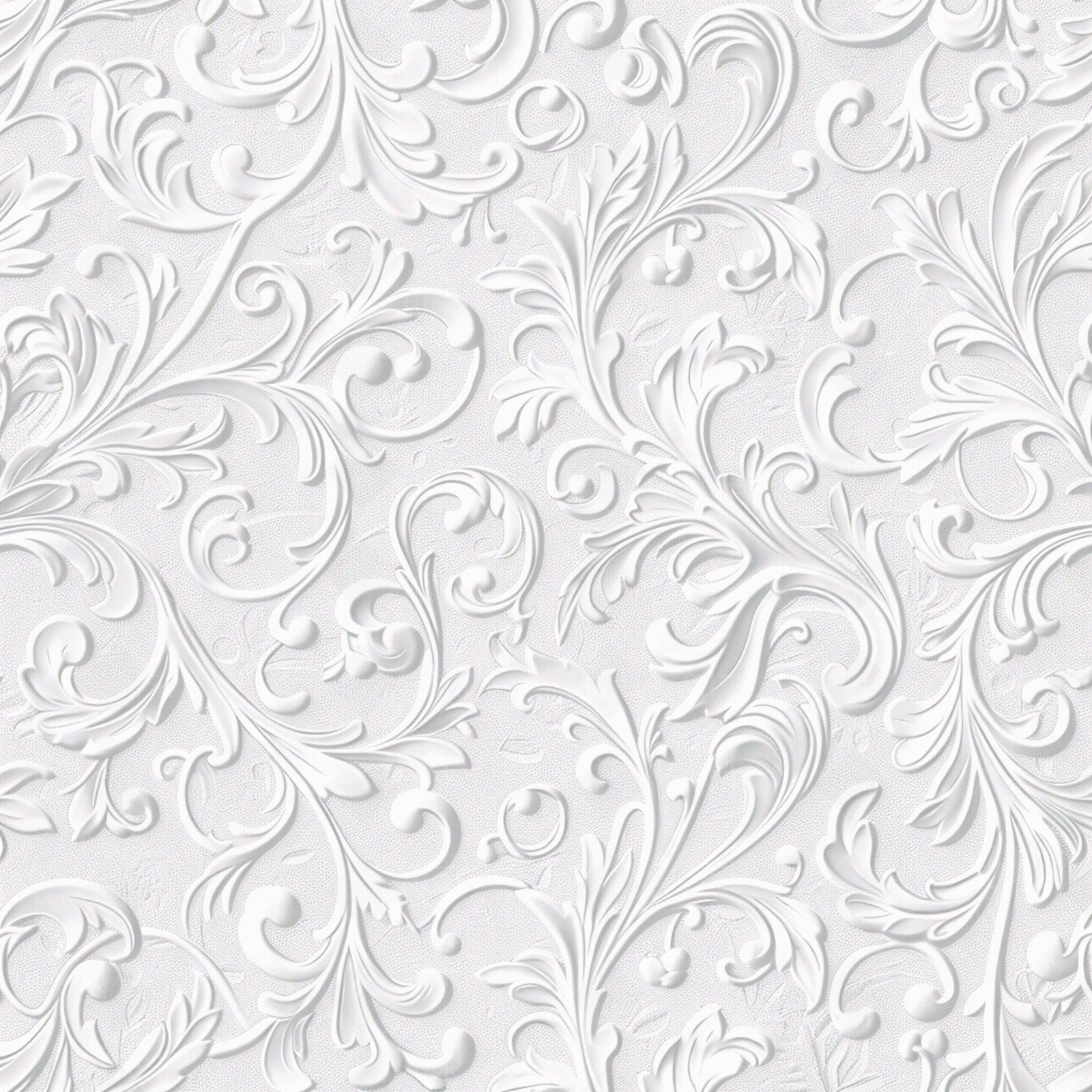 白色欧式花纹墙布贴图下载【ID:1158295785】