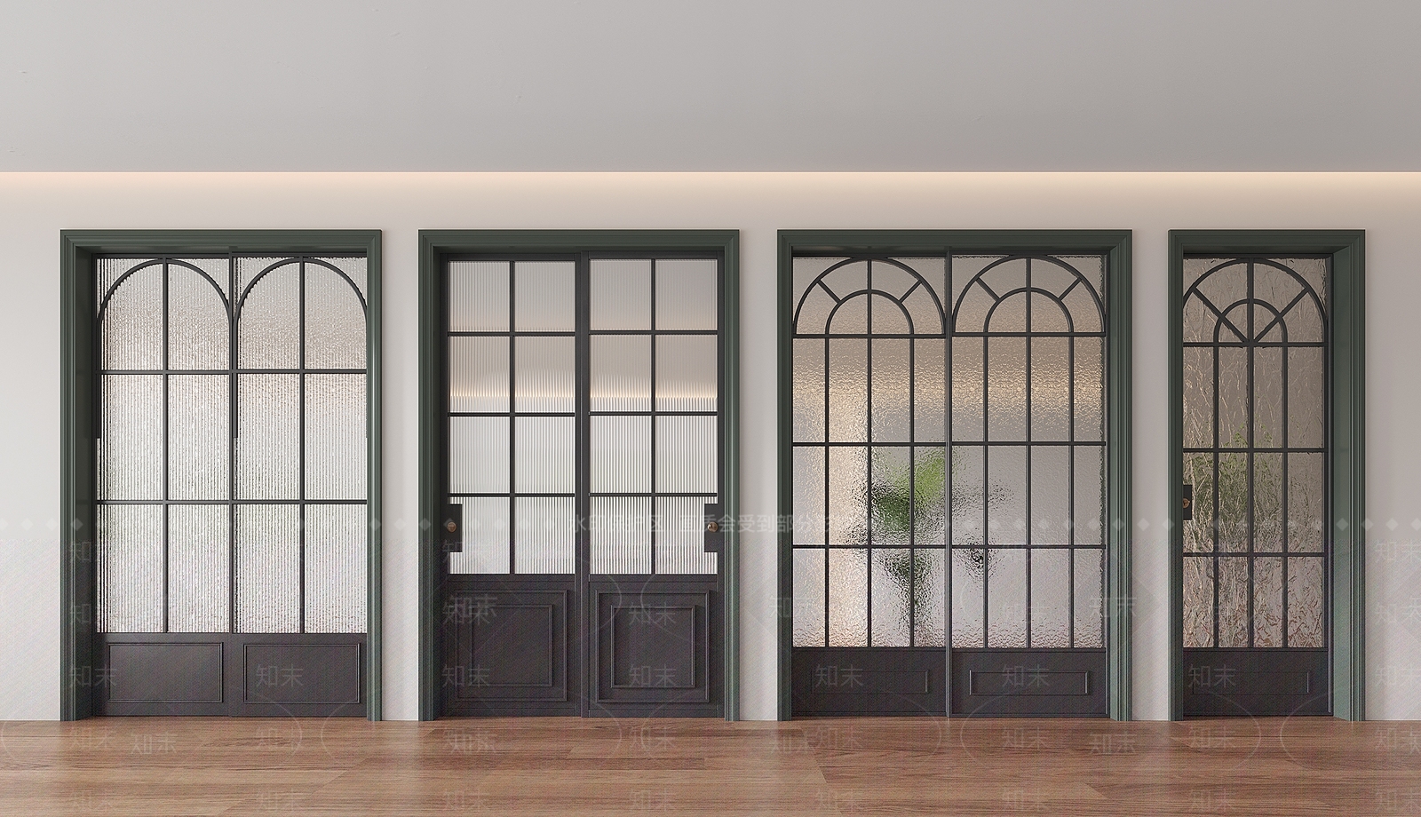 法式铁艺推拉门3D模型下载【ID:1158296808】