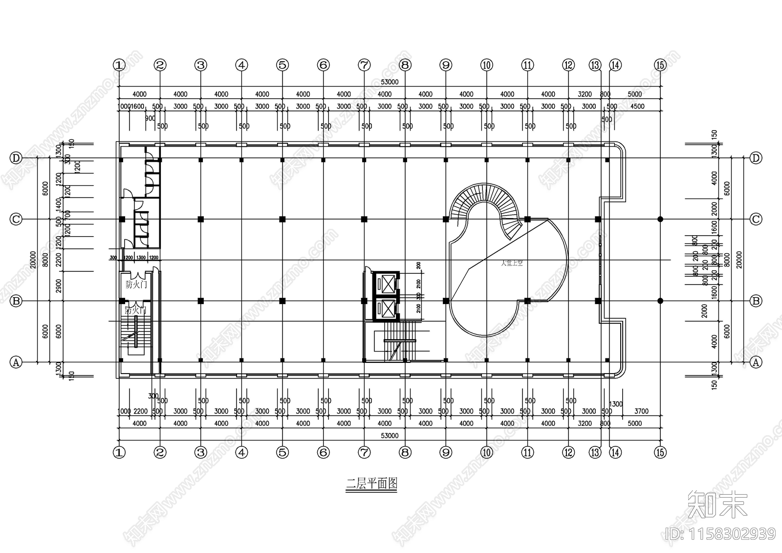 商务酒店建施图纸cad施工图下载【ID:1158302939】